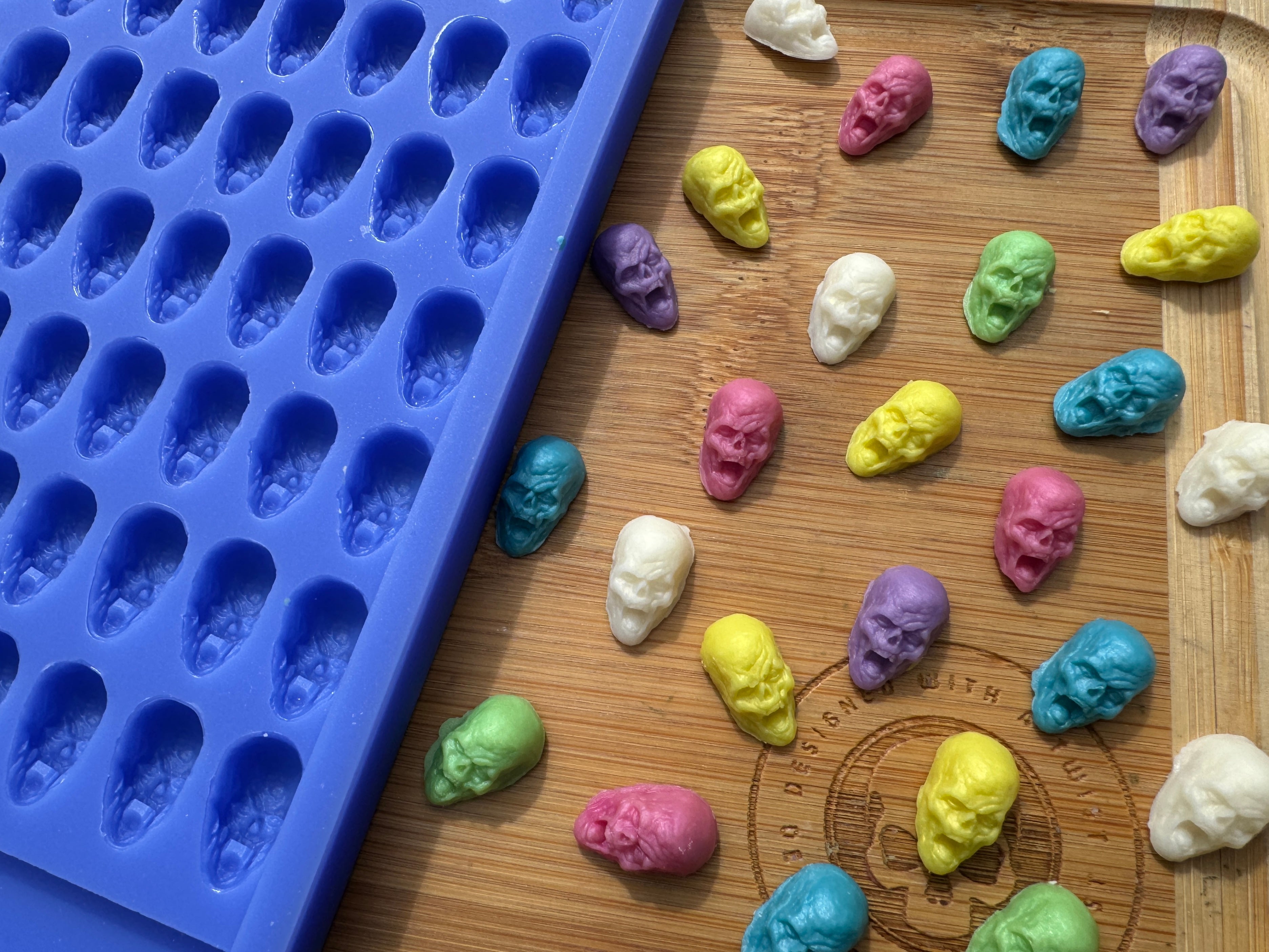 3D Zombie Head Scrape n Scoop Silicone Mold