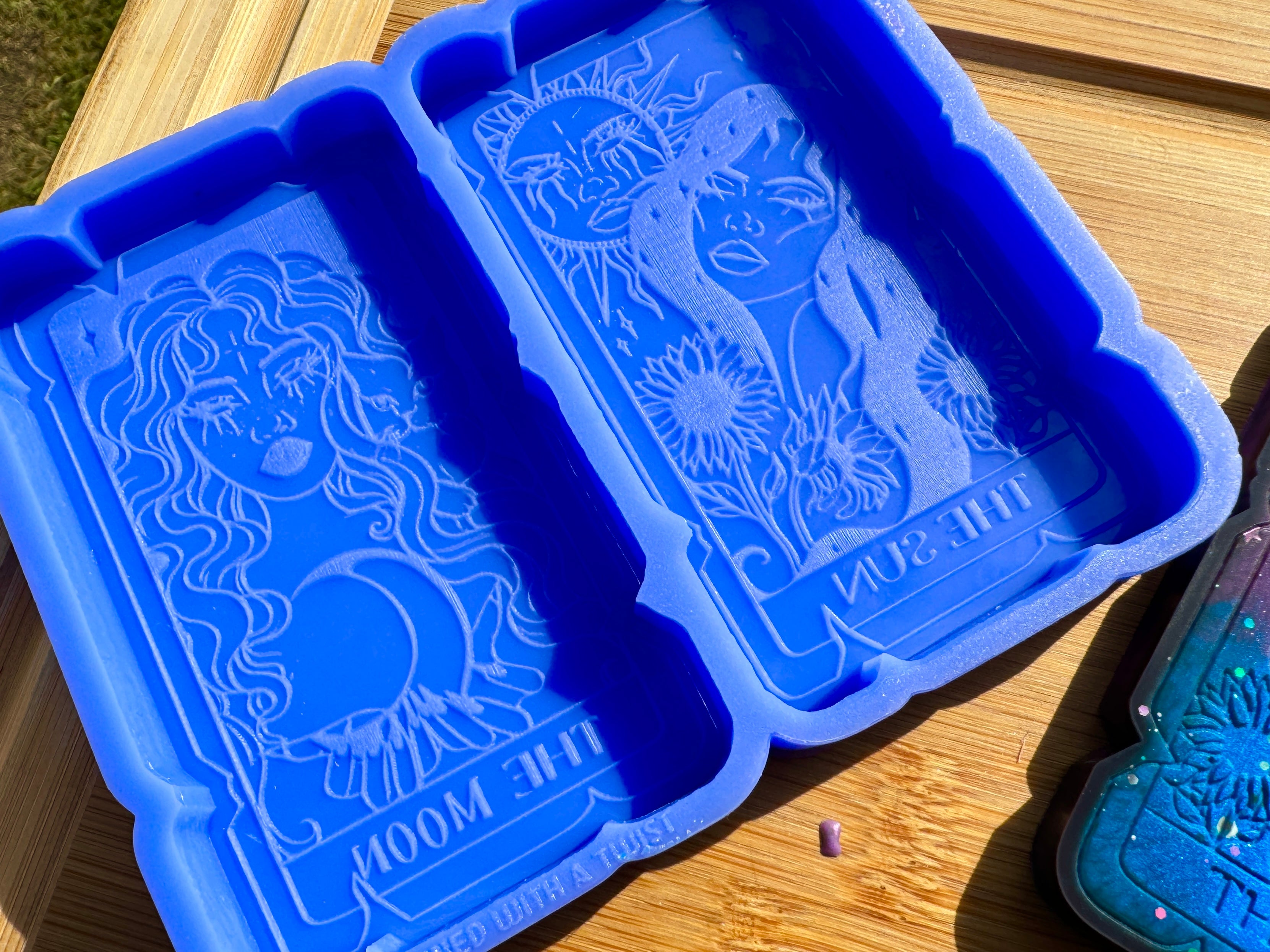 The Sun & Moon Tarot Cards Large Silicone Mold