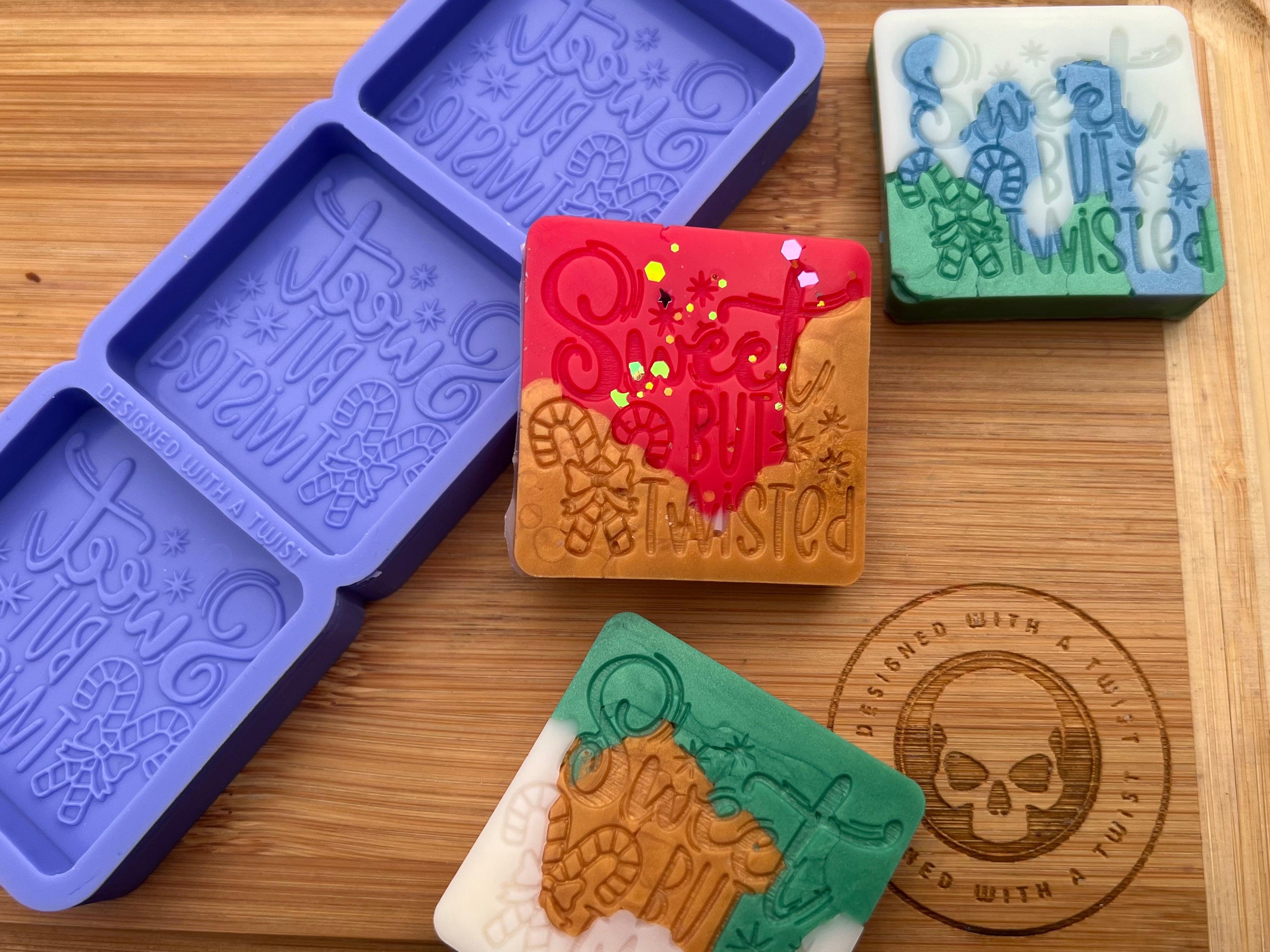 Sweet But Twisted Wax Melt Silicone Mold - Designed with a Twist - Top quality silicone molds made in the UK.