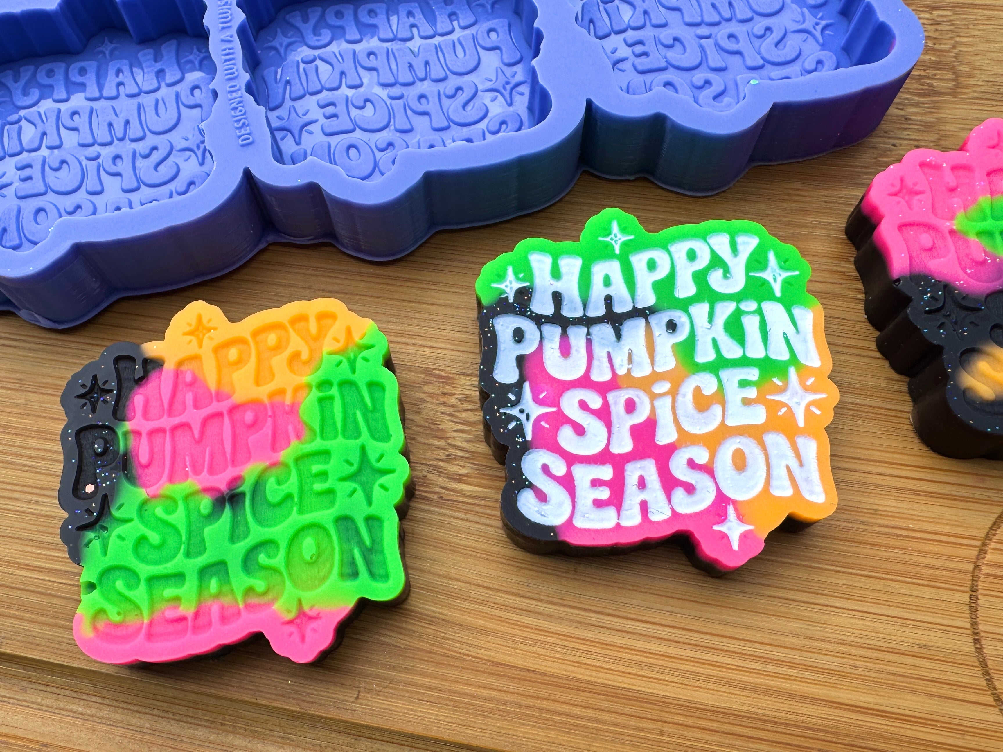 Happy Pumpkin Spice Season Silicone Trio Mold