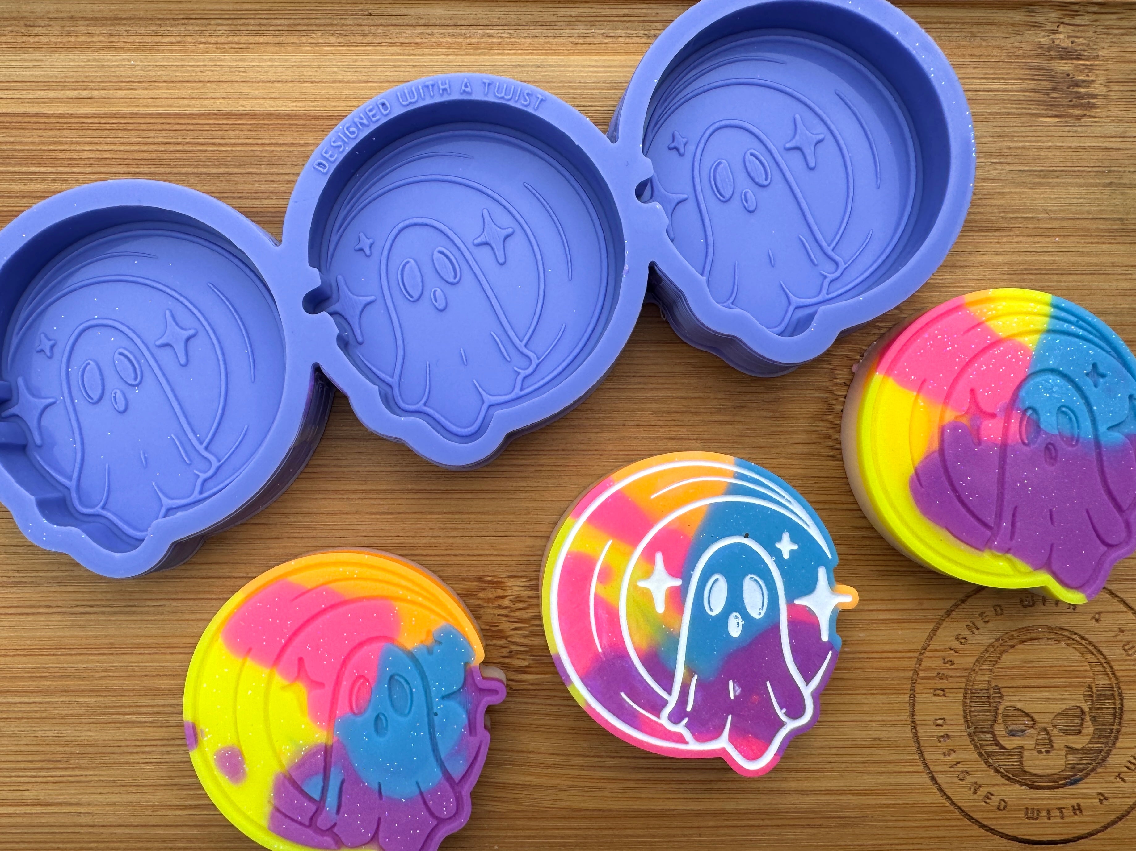 Ghost Moon Silicone Trio Mold