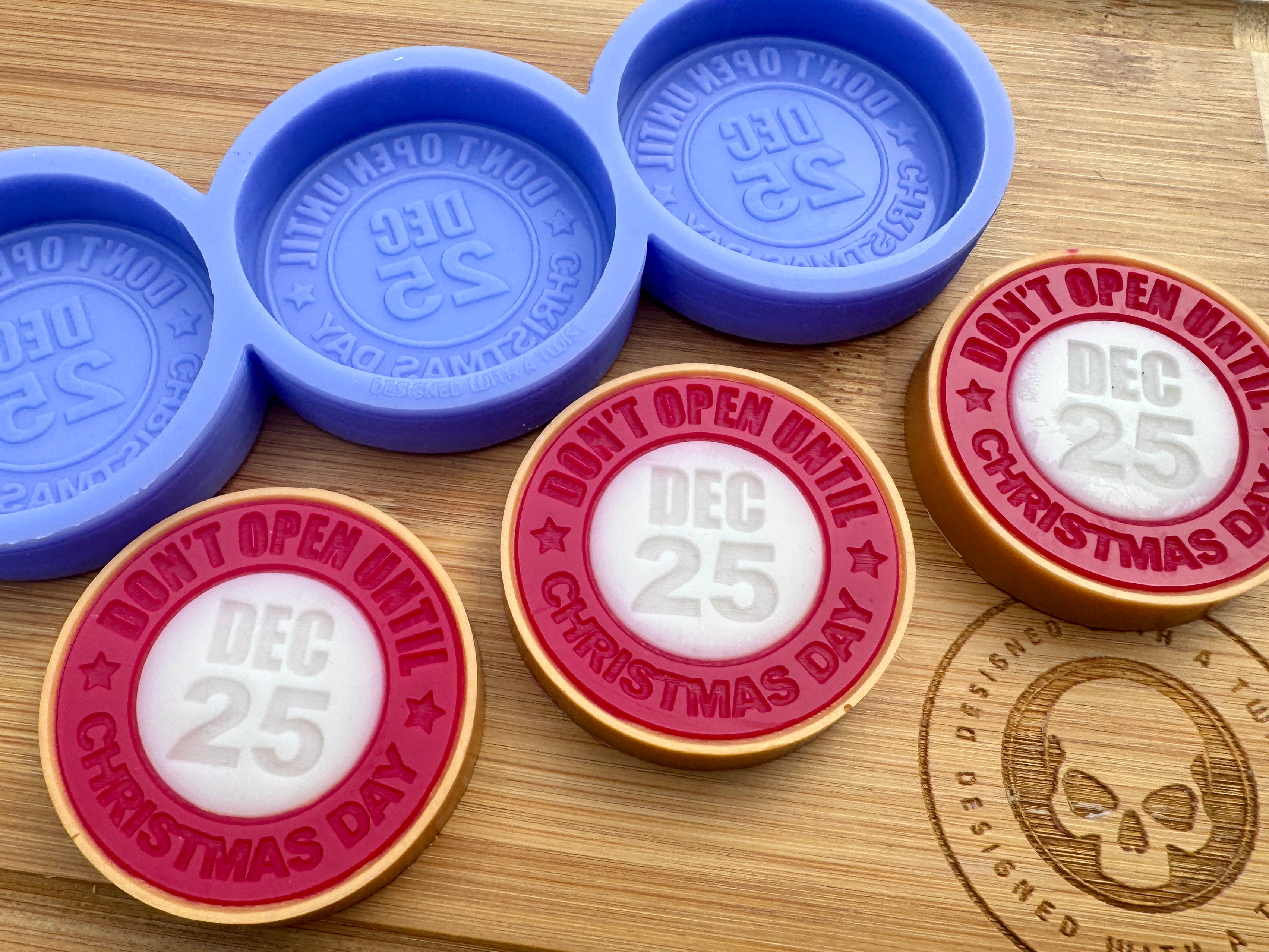 Do Not Open Until Christmas Silicone Mold