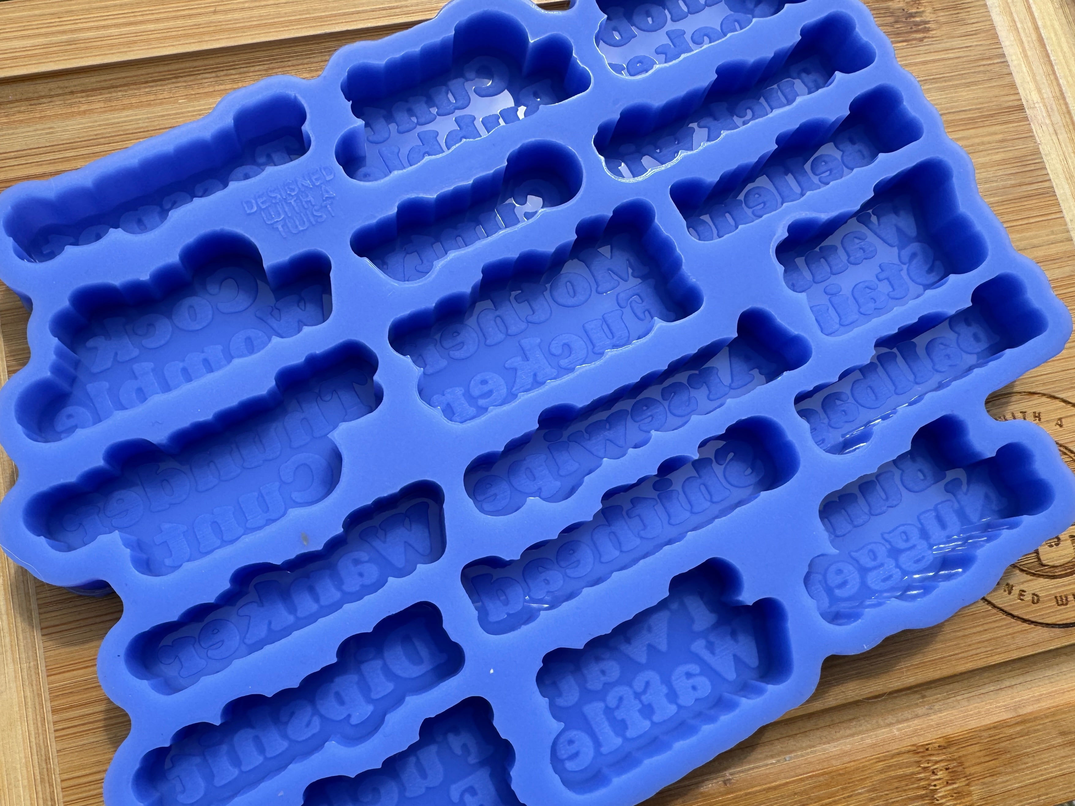 Big Insults Swear Word Palette Silicone Mold