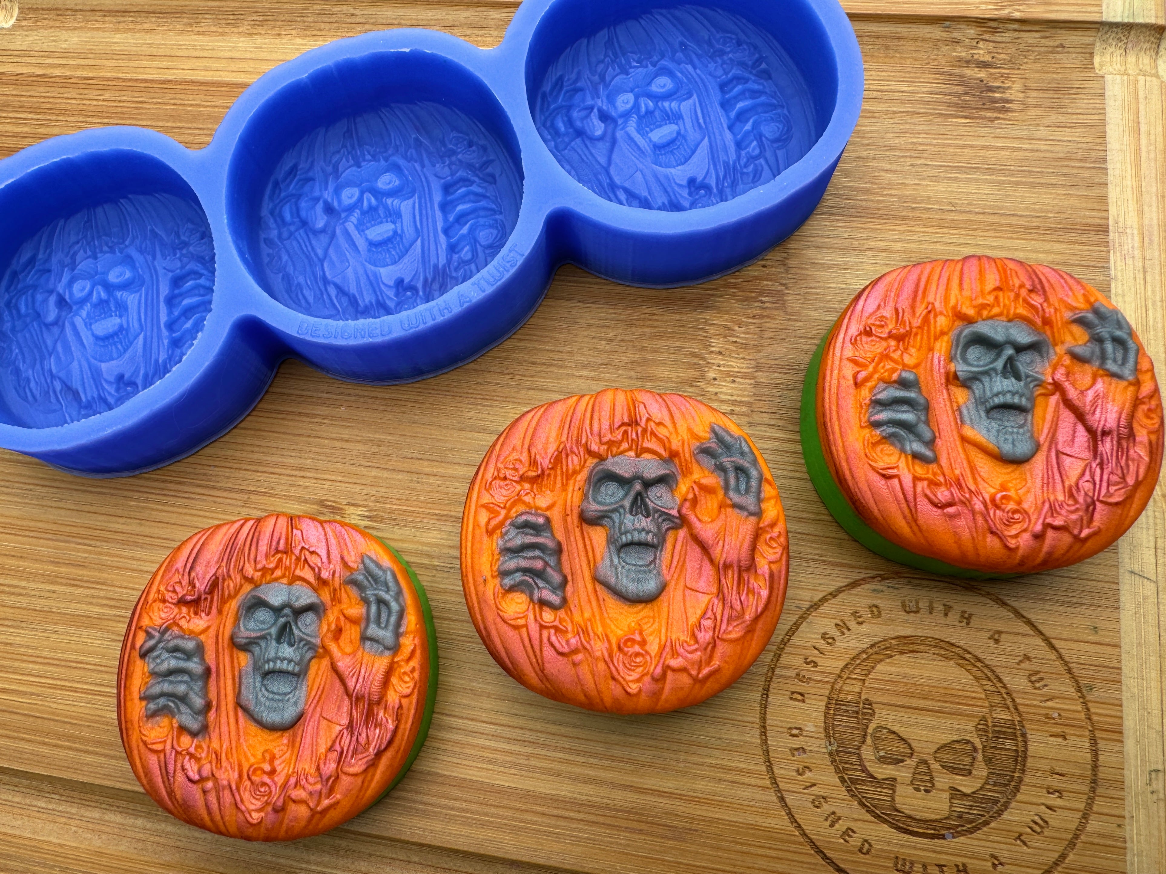 Zombie Pumpkin Silicone Mold