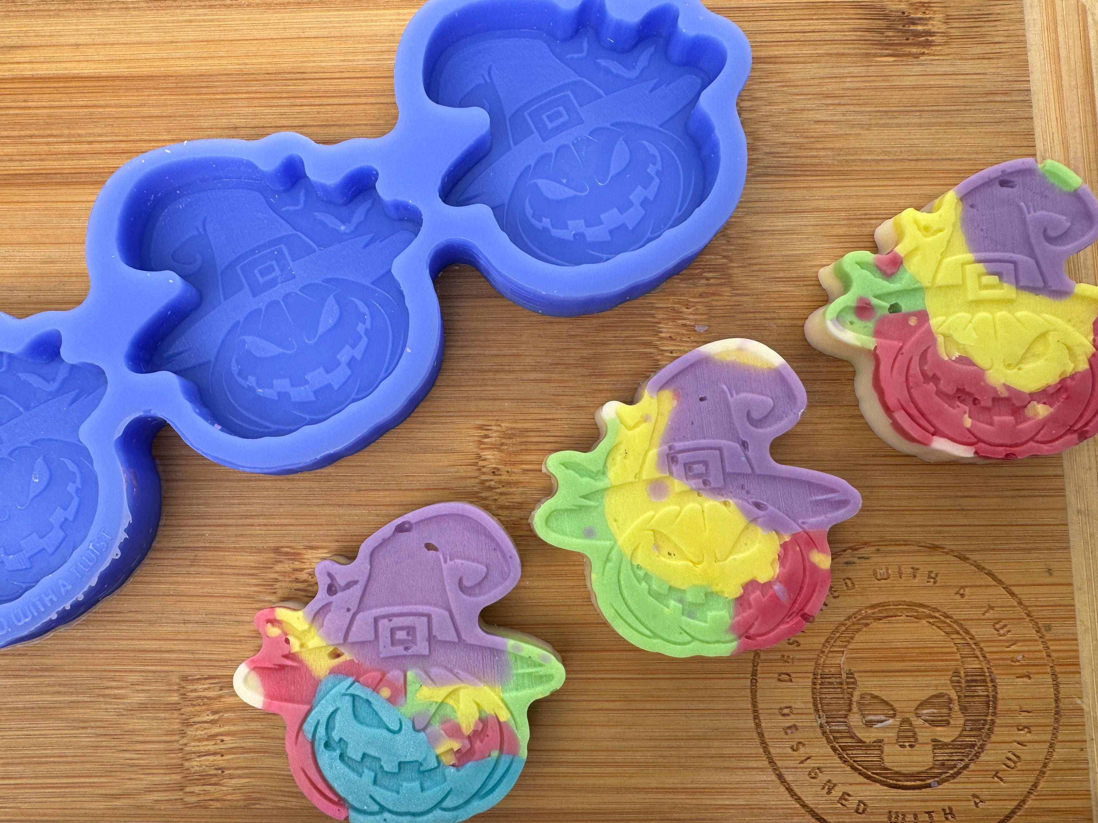 Scary Pumpkin Witch Silicone Mold