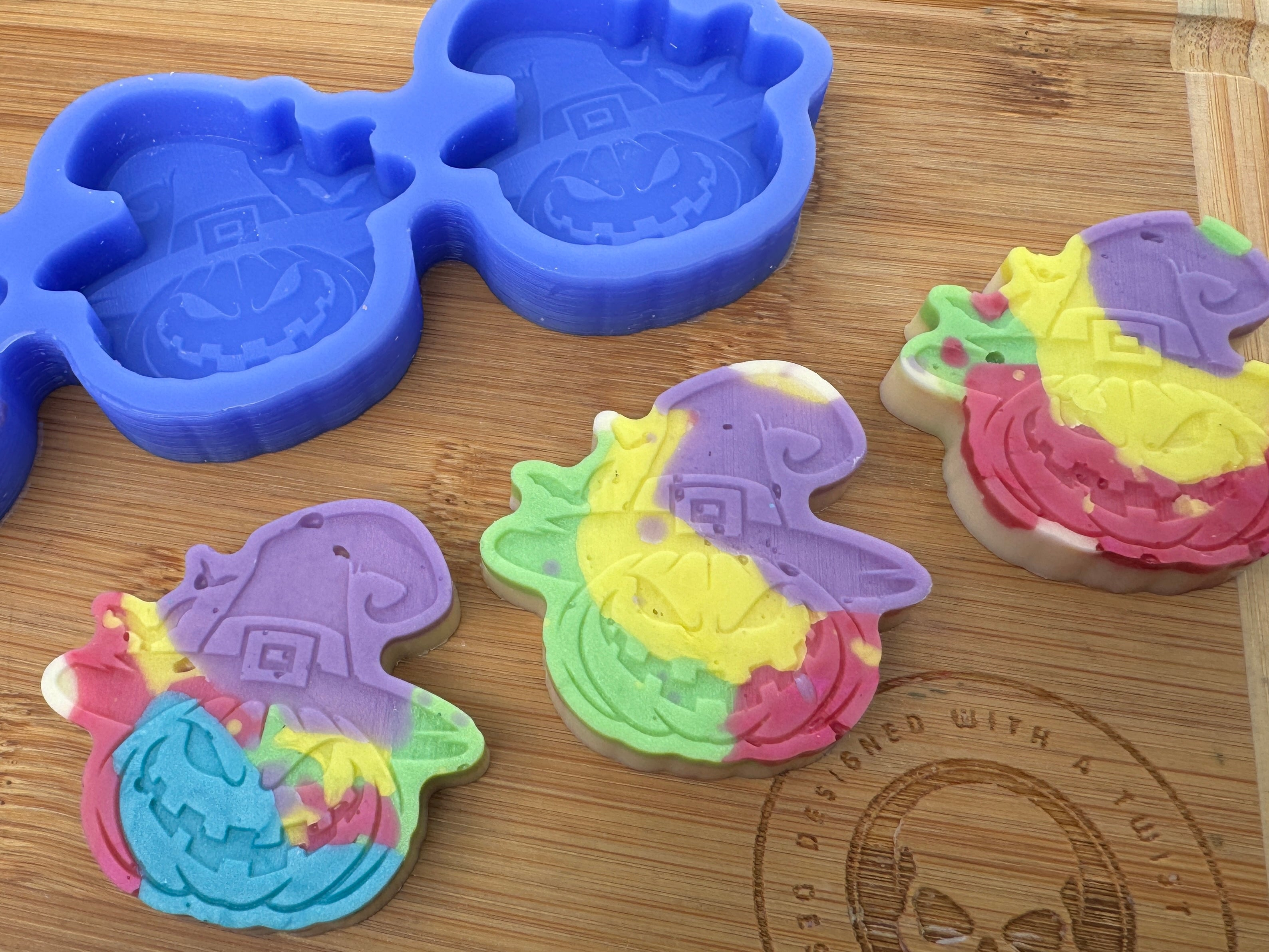 Scary Pumpkin Witch Silicone Mold