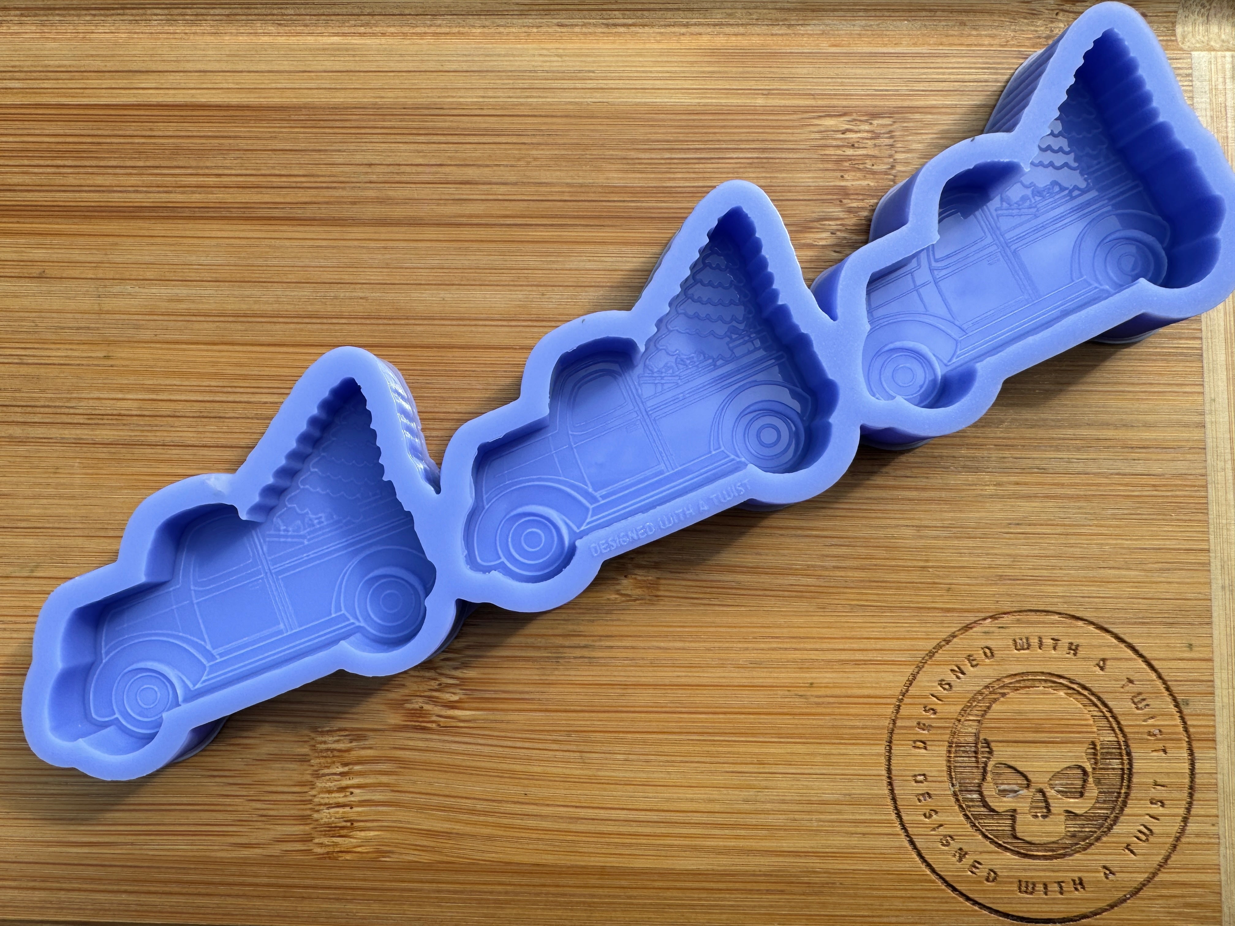 Driving Home for Christmas Silicone Mold