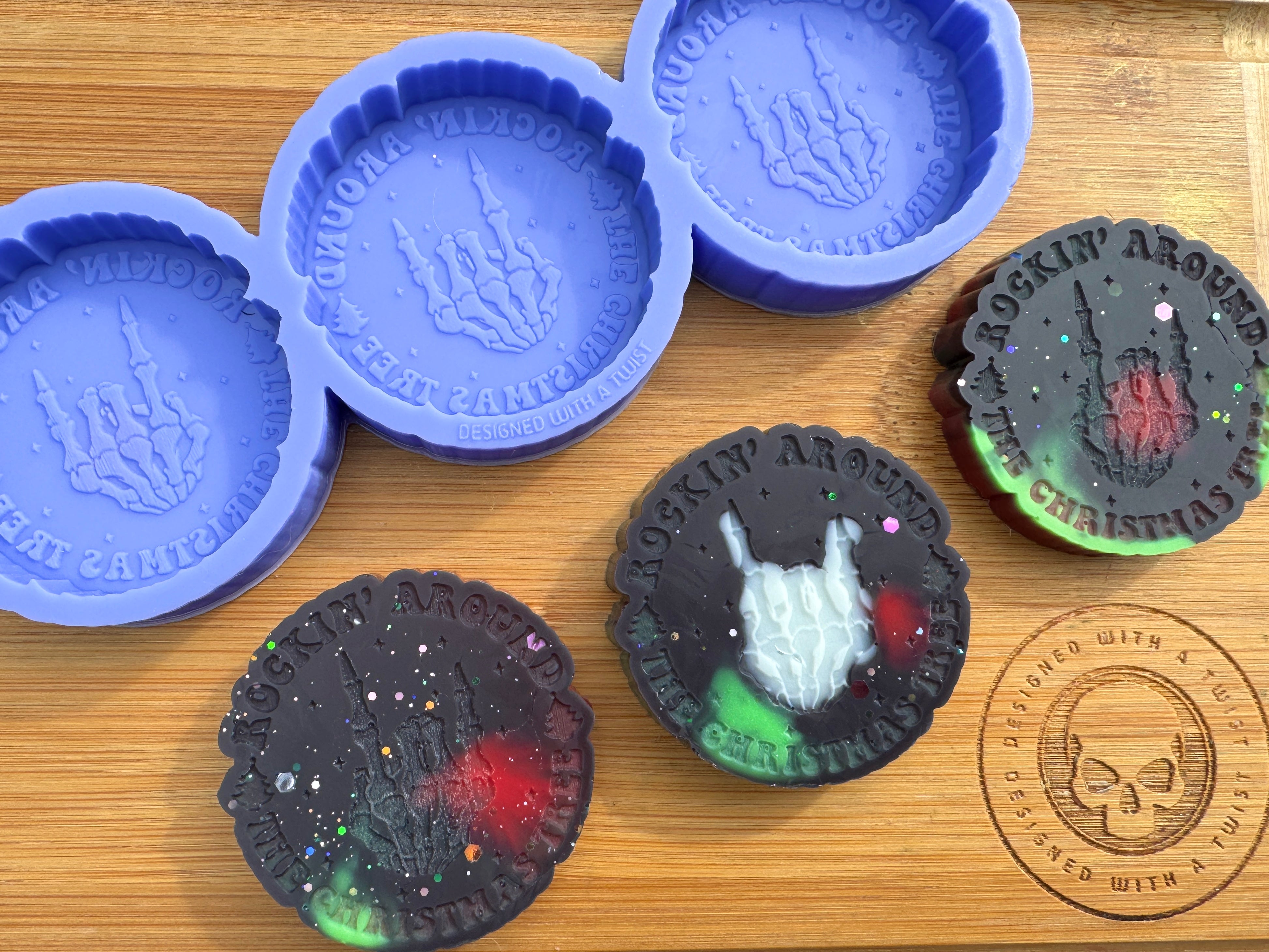 Rocking Around the Christmas Tree Silicone Mold