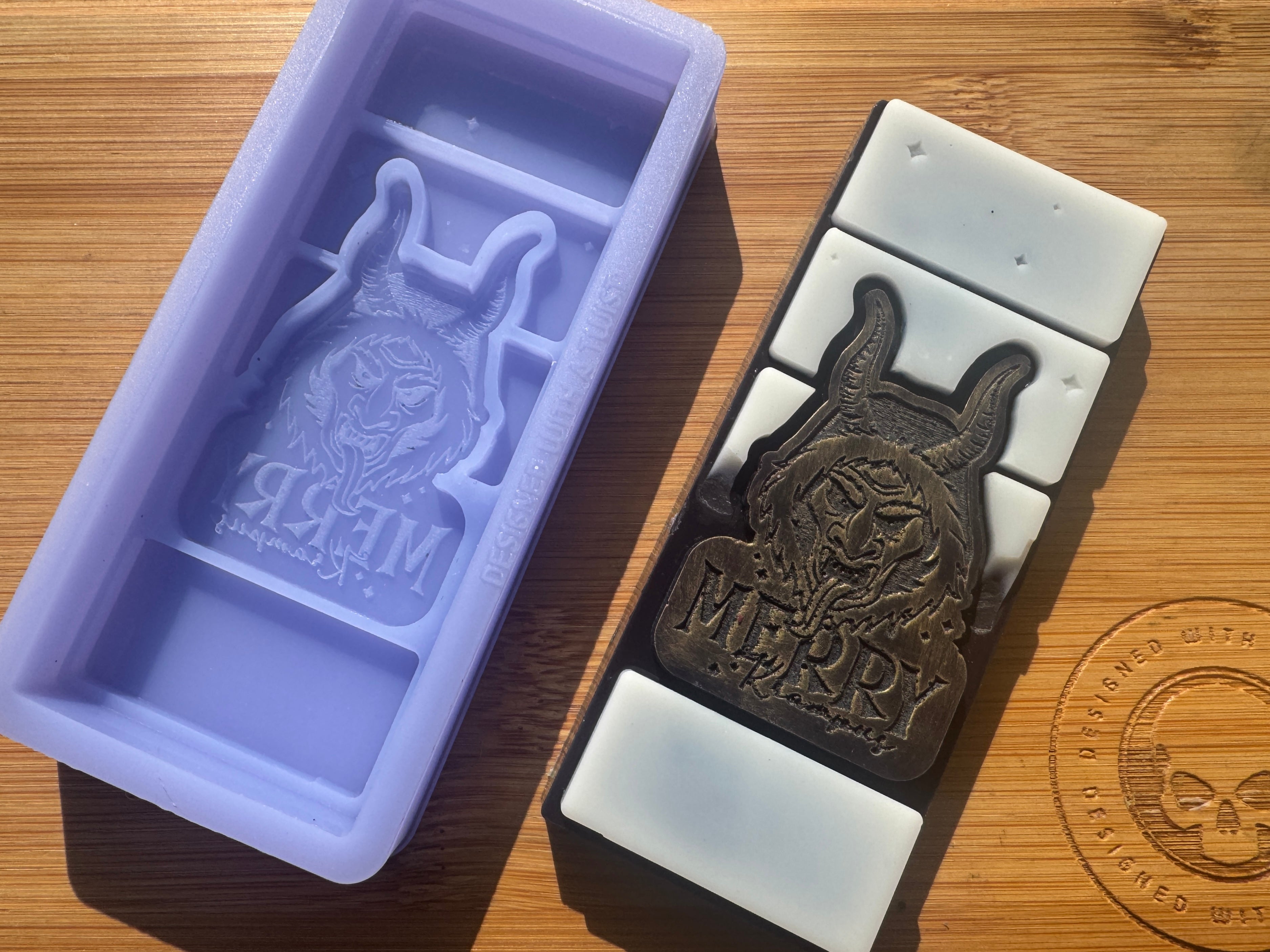 Merry Krampus Snapbar Silicone Mold