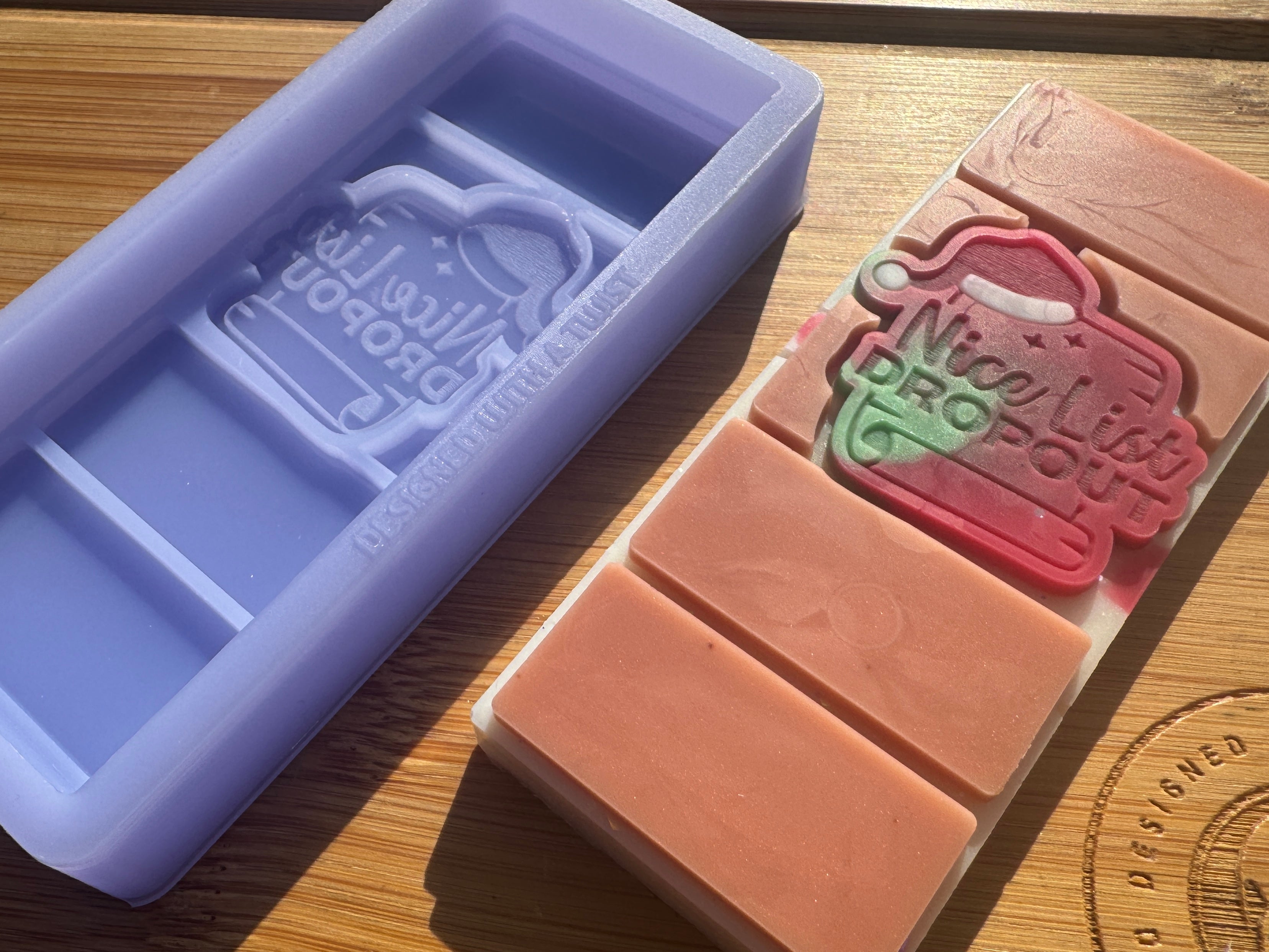 Nice List Dropout Snapbar Silicone Mold