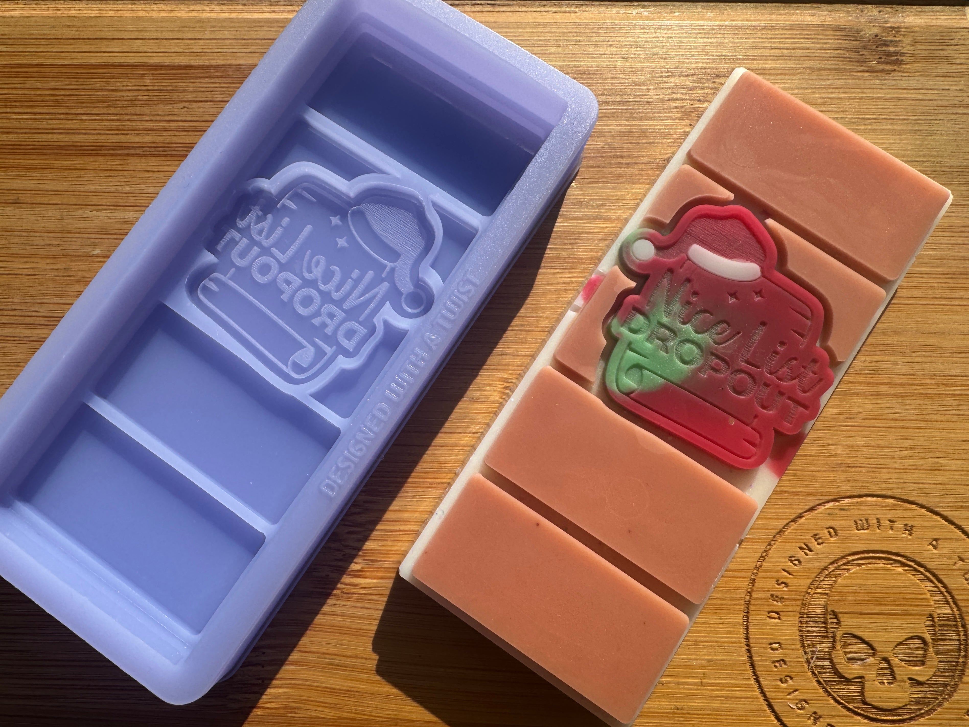 Nice List Dropout Snapbar Silicone Mold