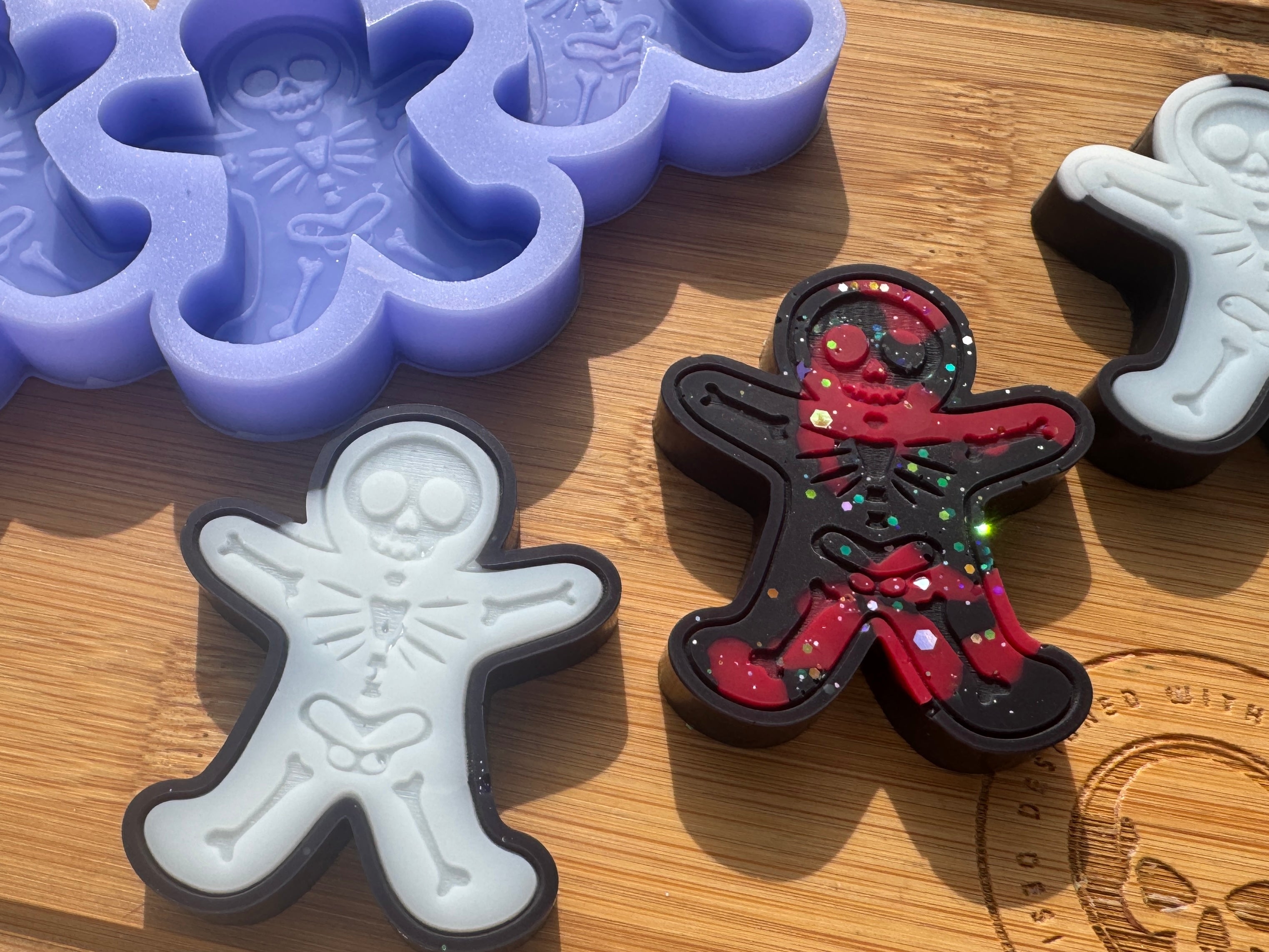 Skeleton Gingerbread Man Silicone Mold