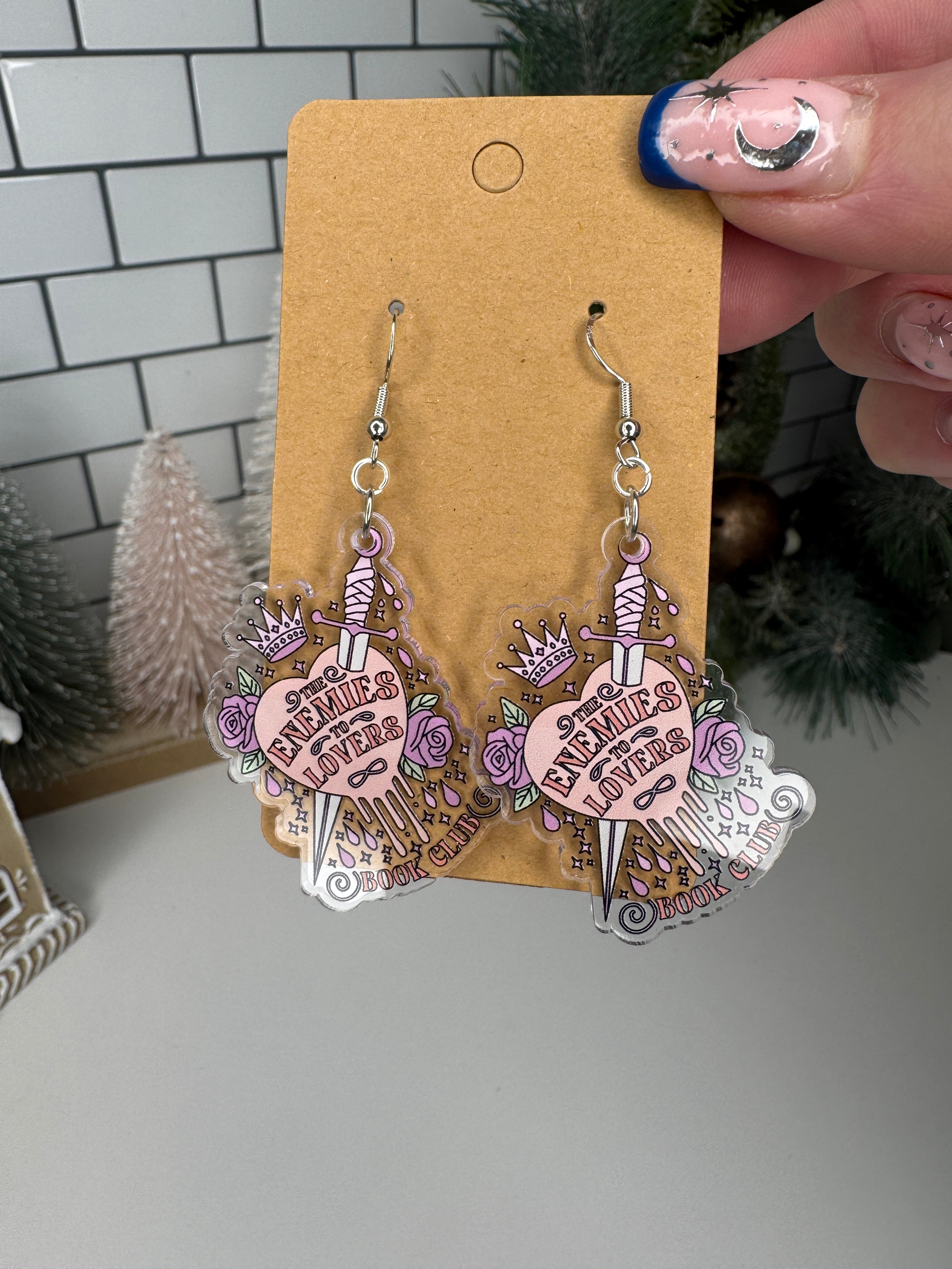 "Enemies to Lovers" Acrylic Earrings