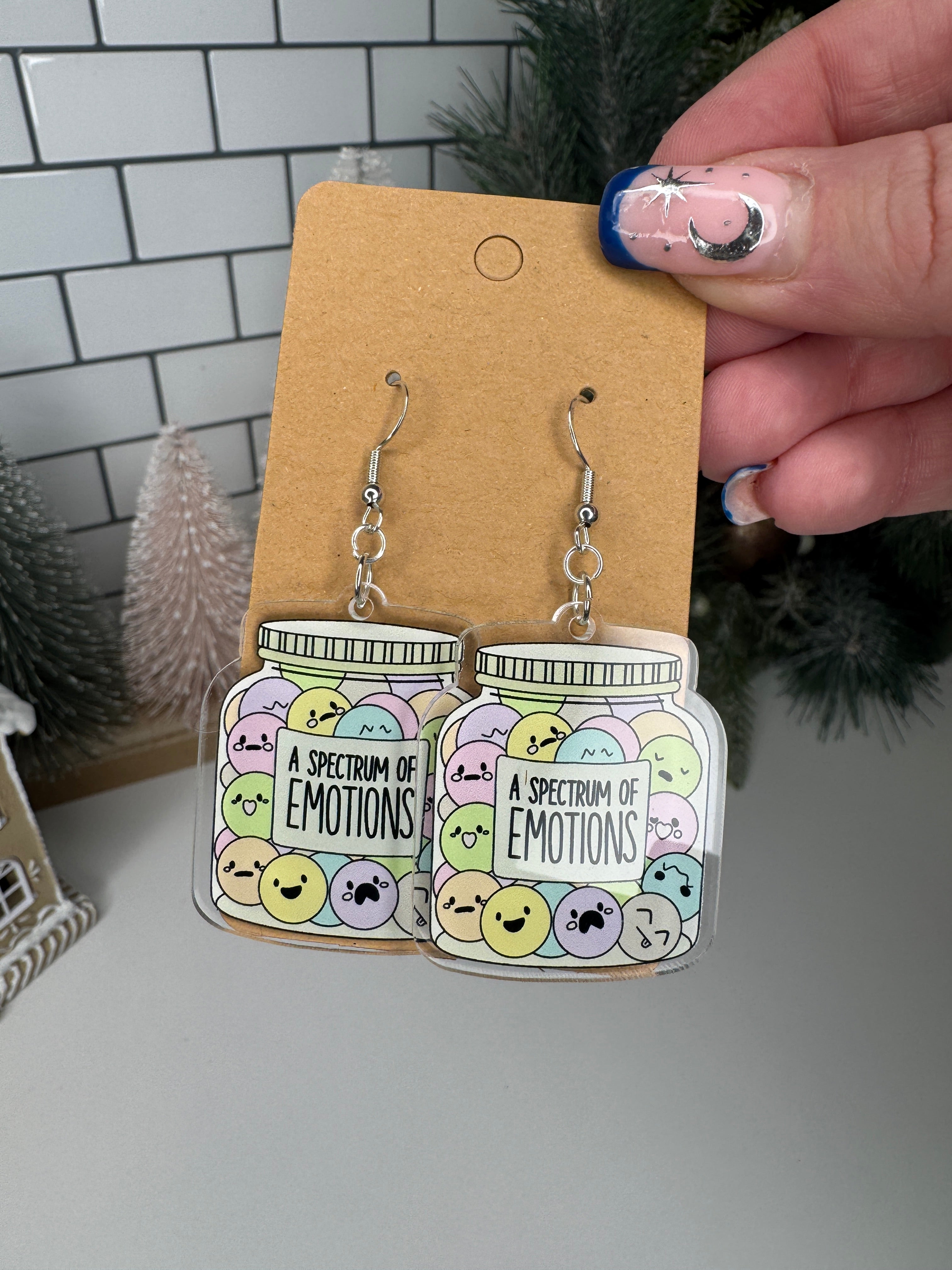 "Spectrum of Emotions" Acrylic Earrings