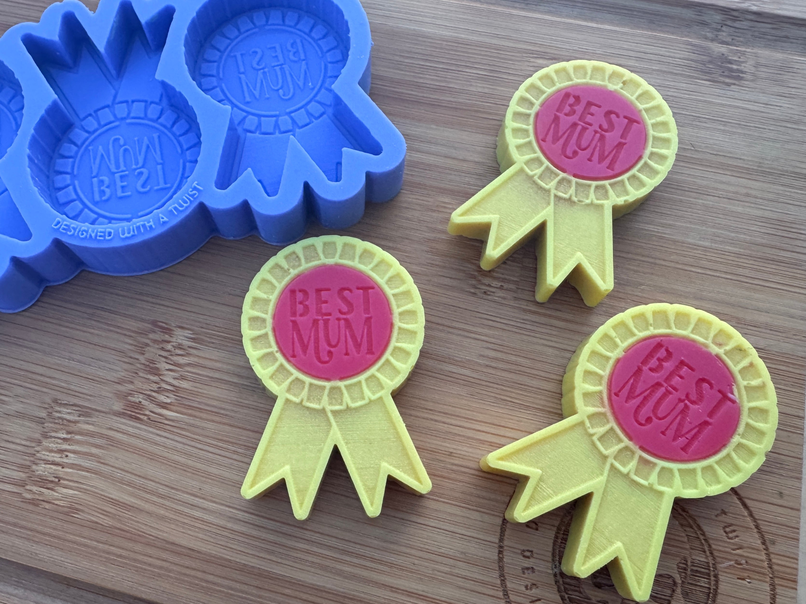 Best Mum Rosette Silicone Mold Trio