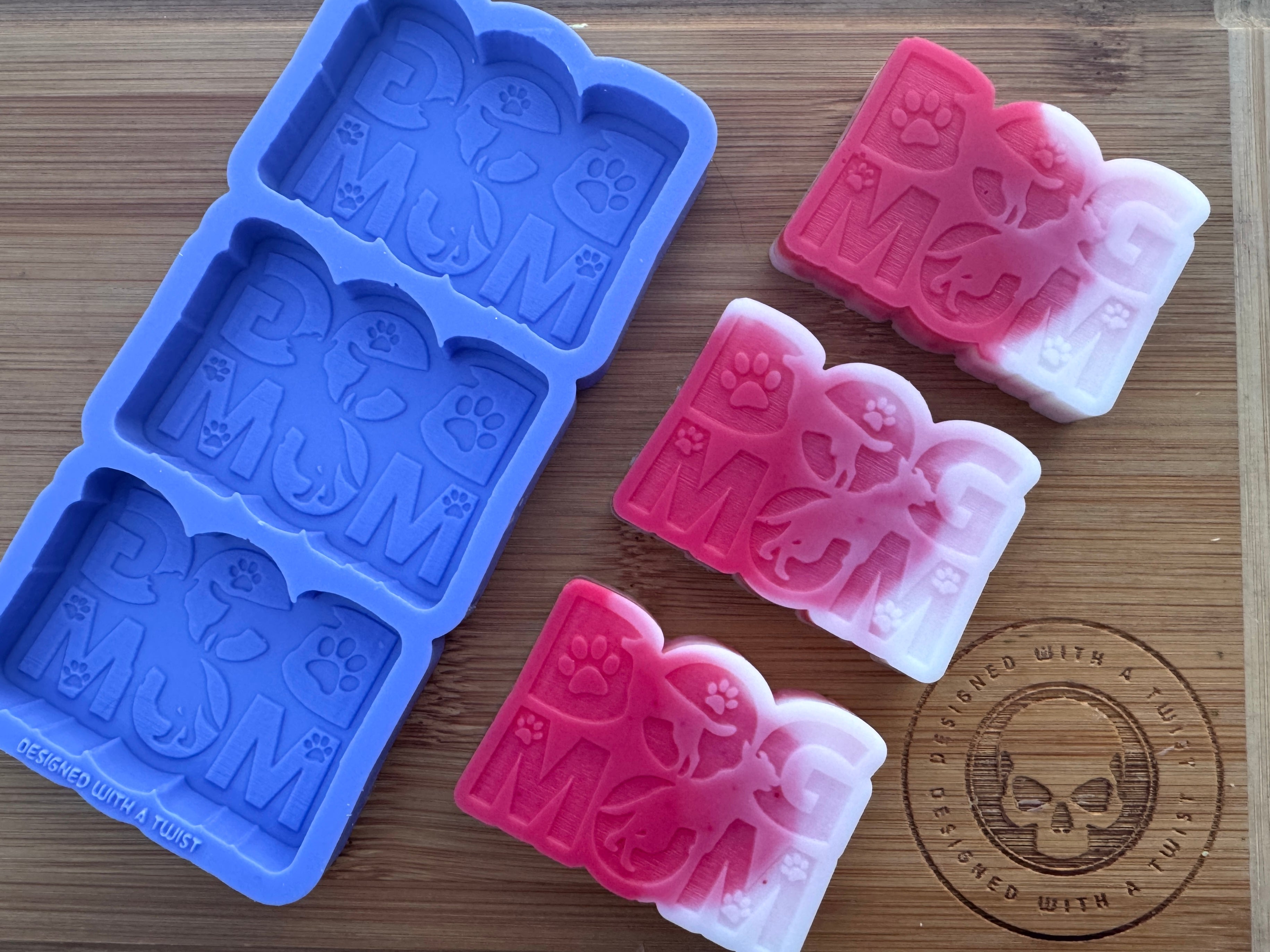 Dog Mom Silicone Mold Trio
