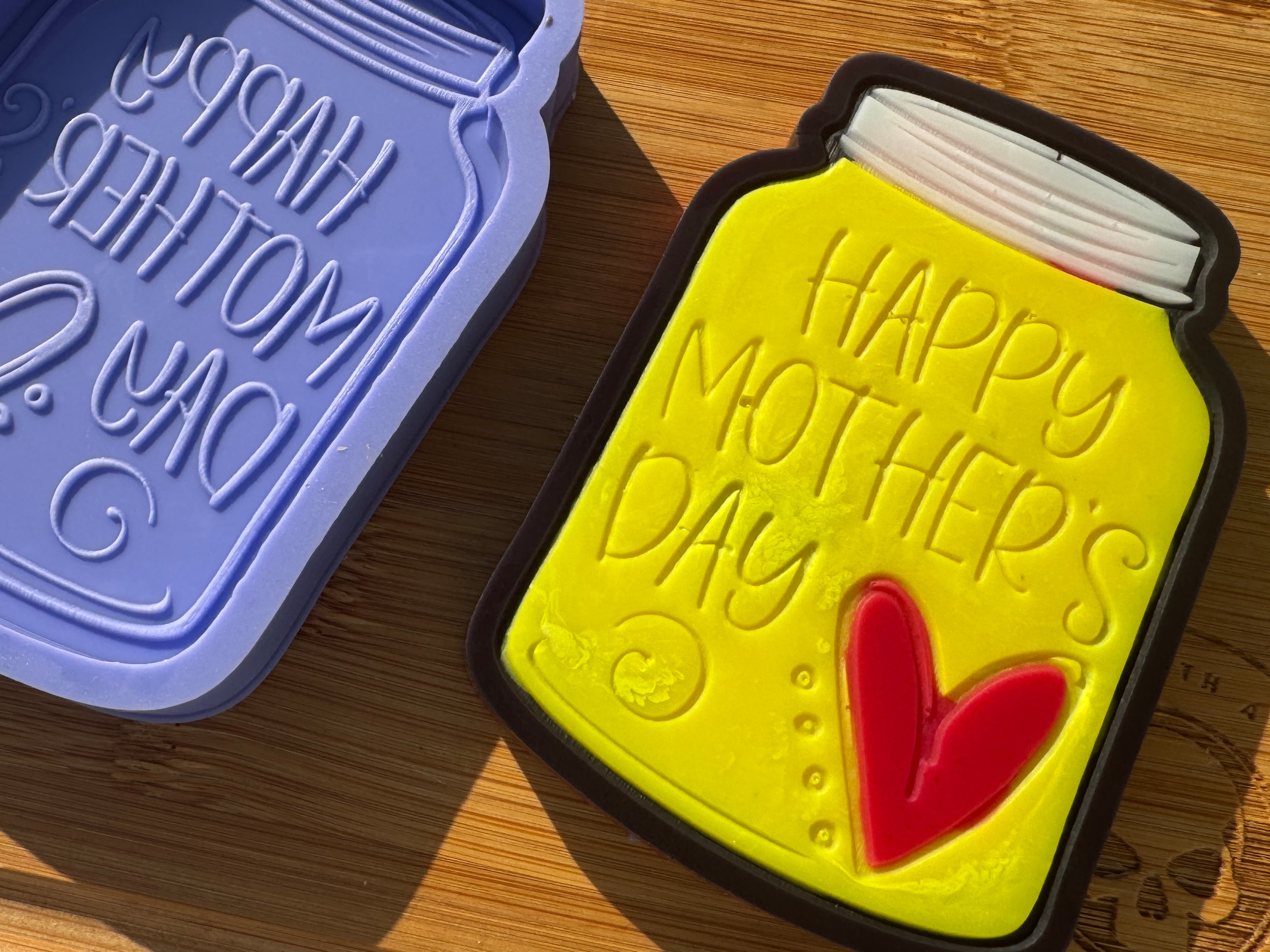 Large Mothers Day Jar Silicone Mold