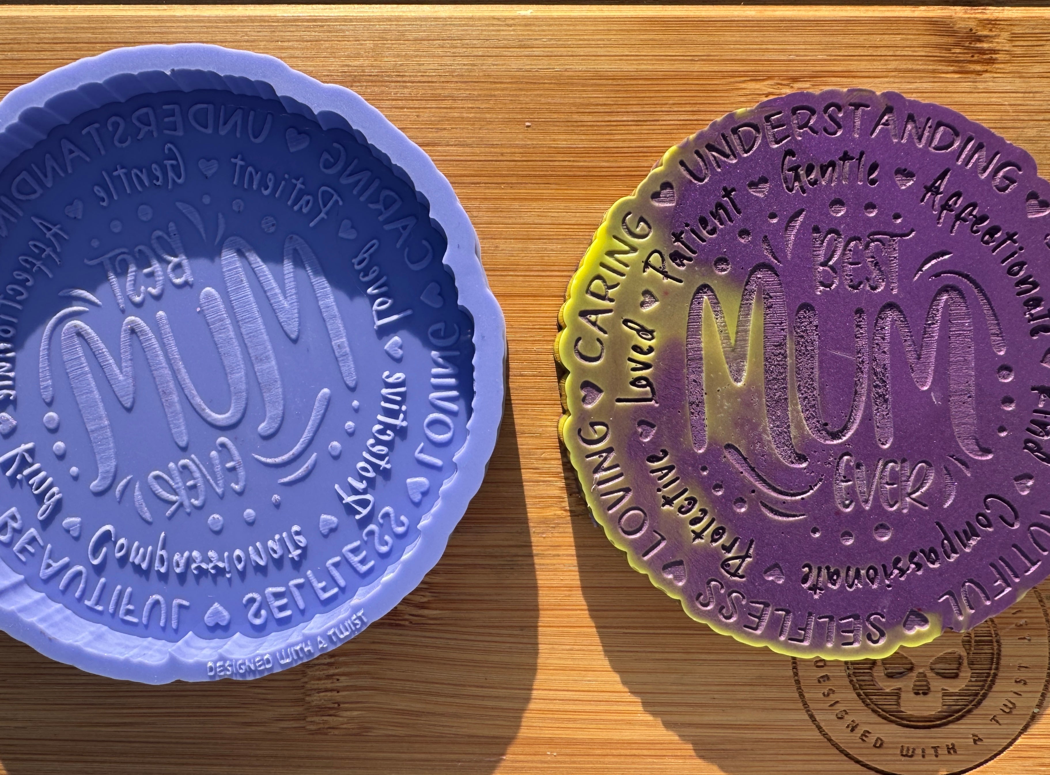 Large Best Mum Ever Silicone Mold