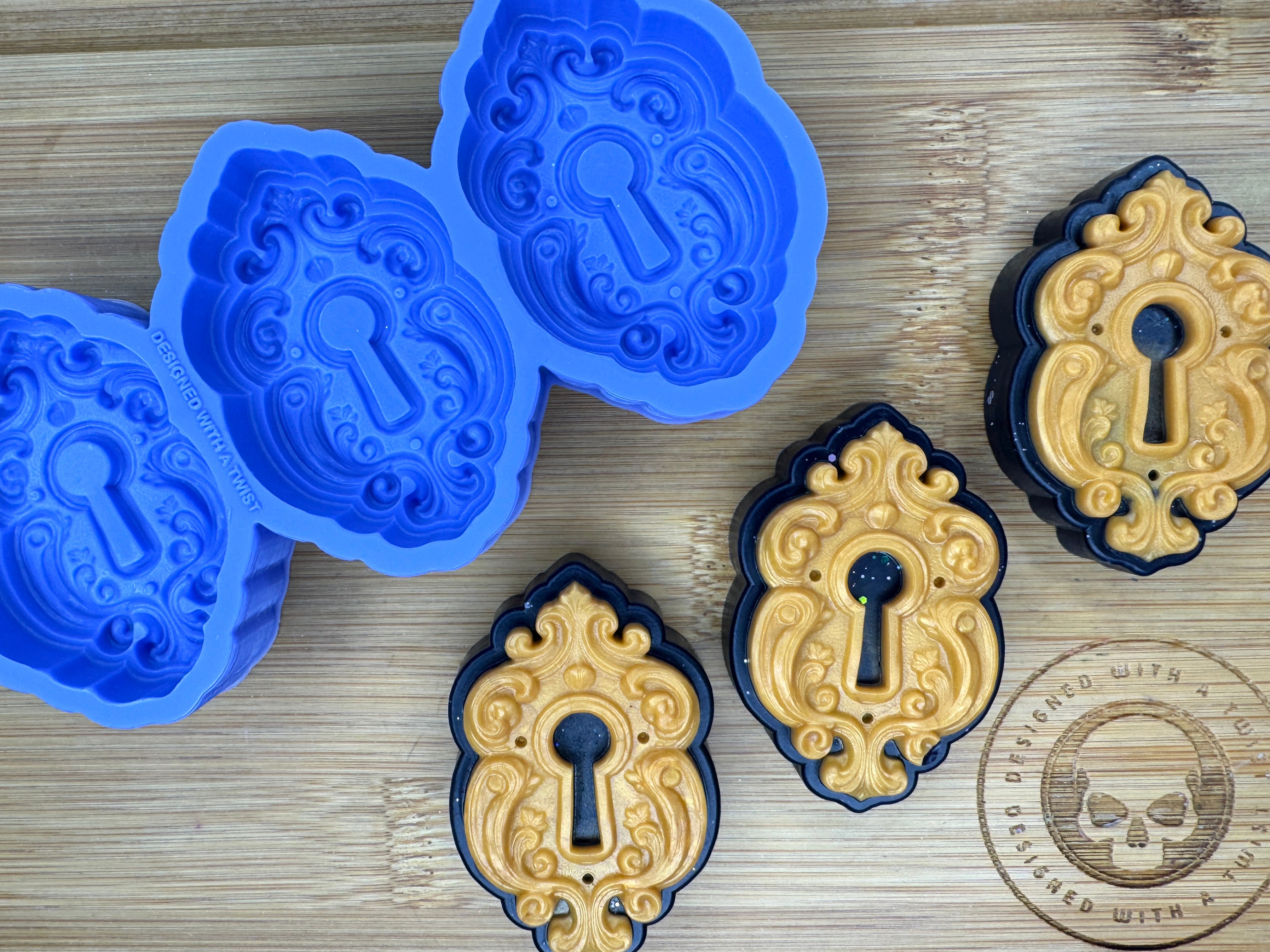 Enchanted Lock Silicone Mold Trio