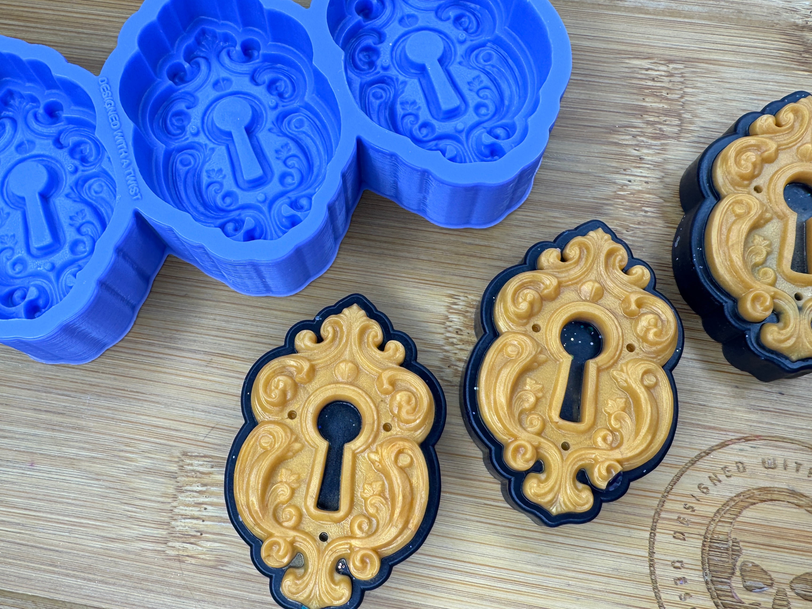 Enchanted Lock Silicone Mold Trio