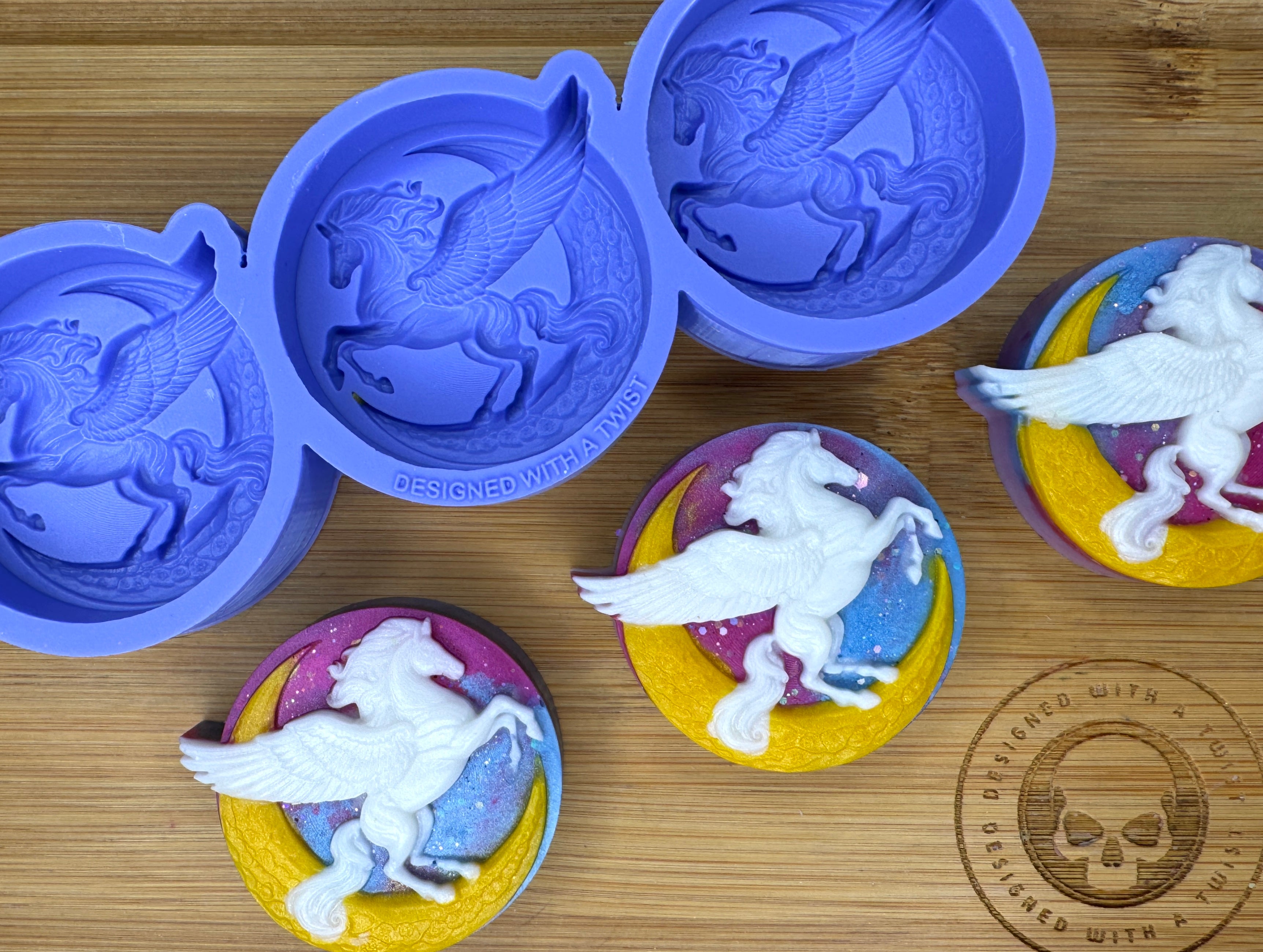 Pegasus Silicone Mold Trio