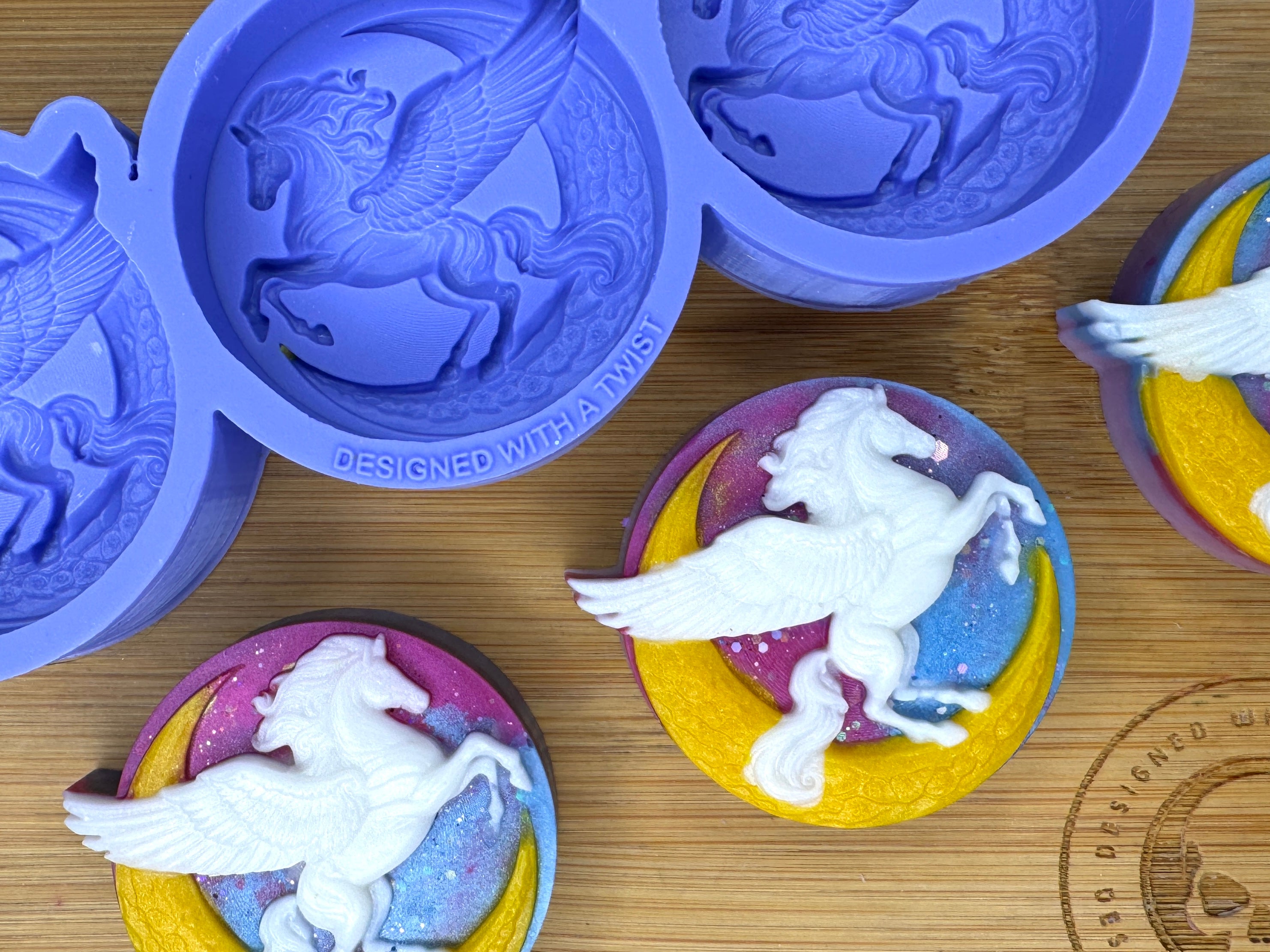 Pegasus Silicone Mold Trio