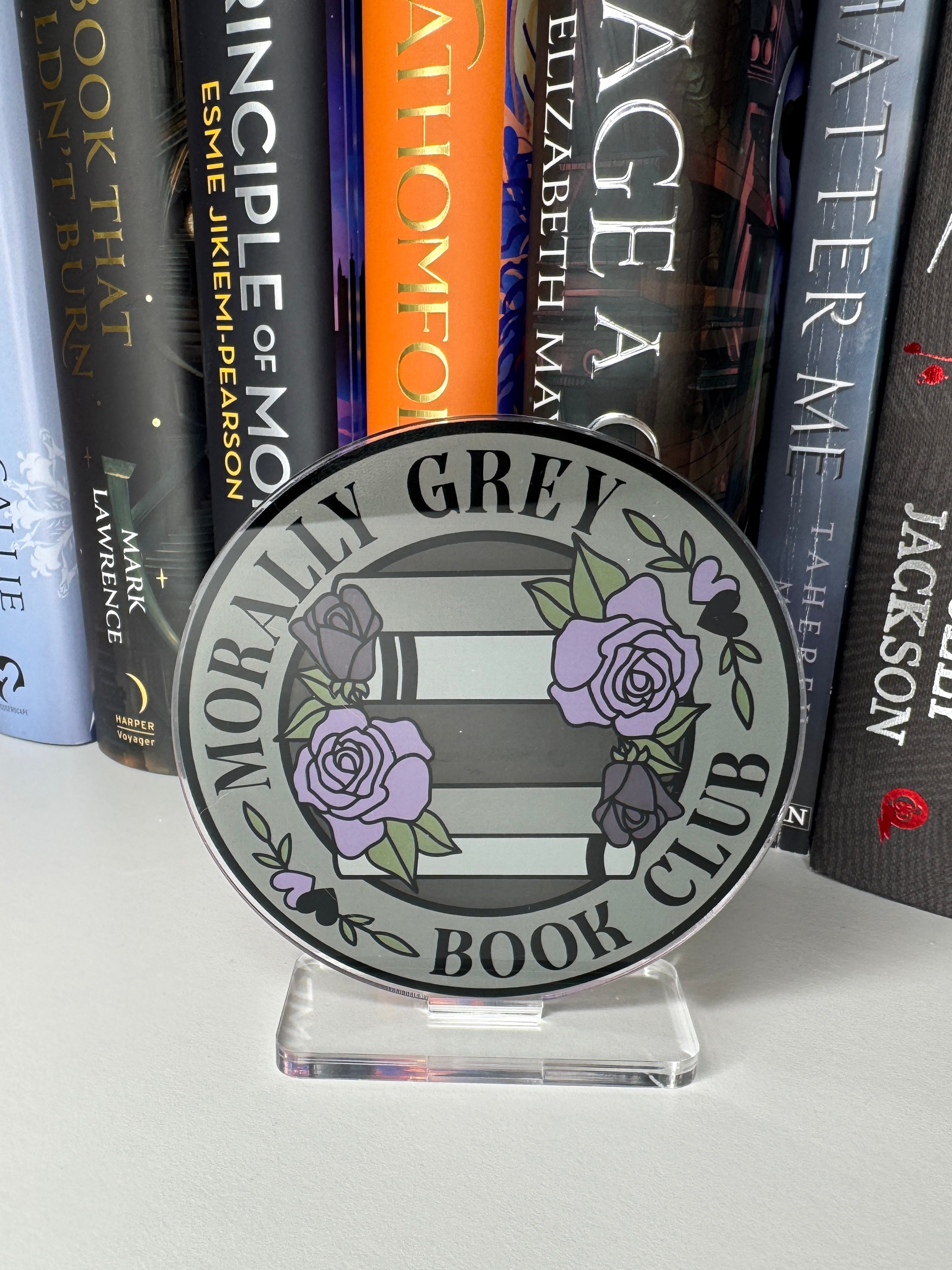 Morally Grey Book Club Book Shelf Buddy