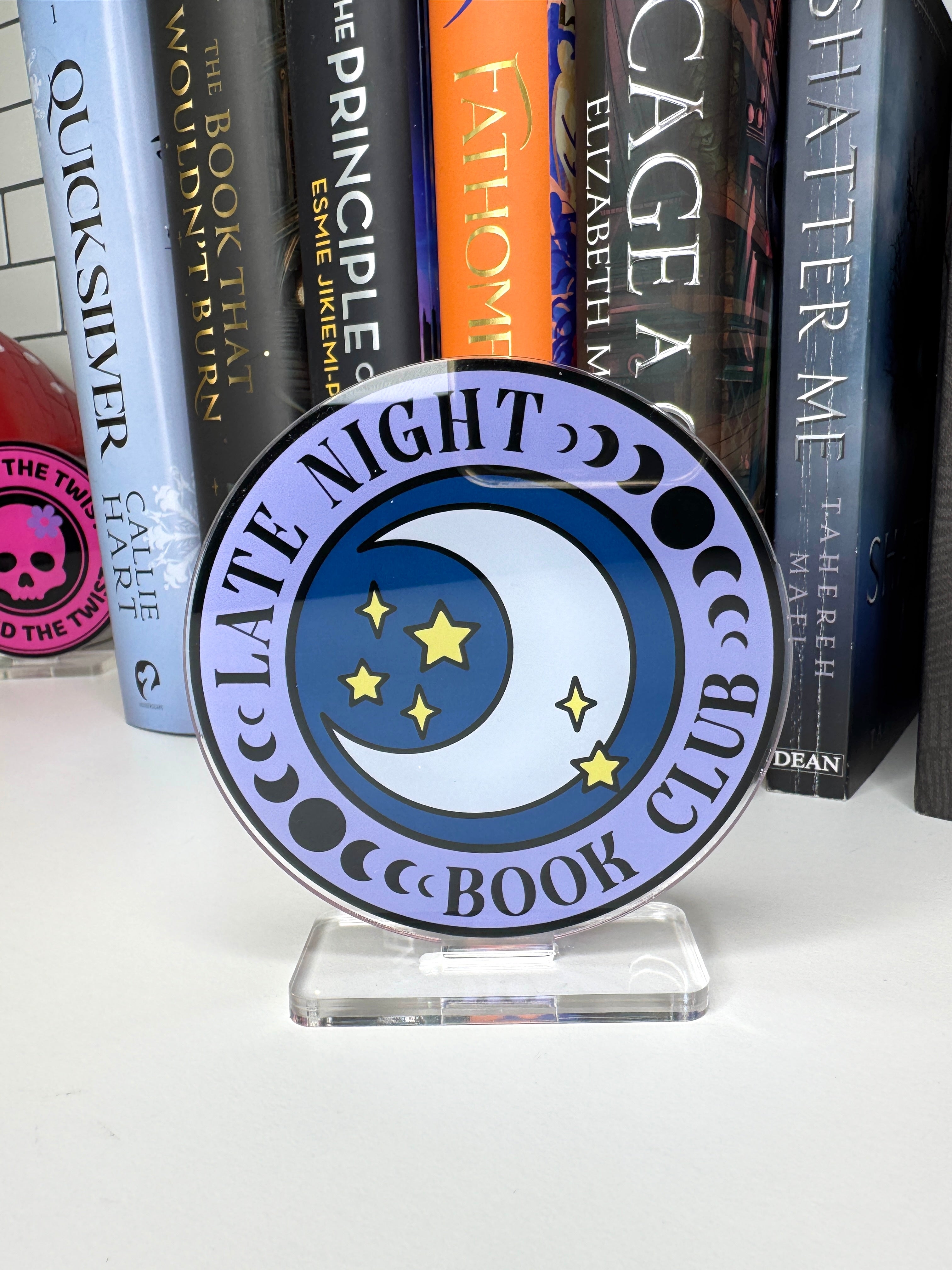 Late Night Book Club Book Shelf Buddy