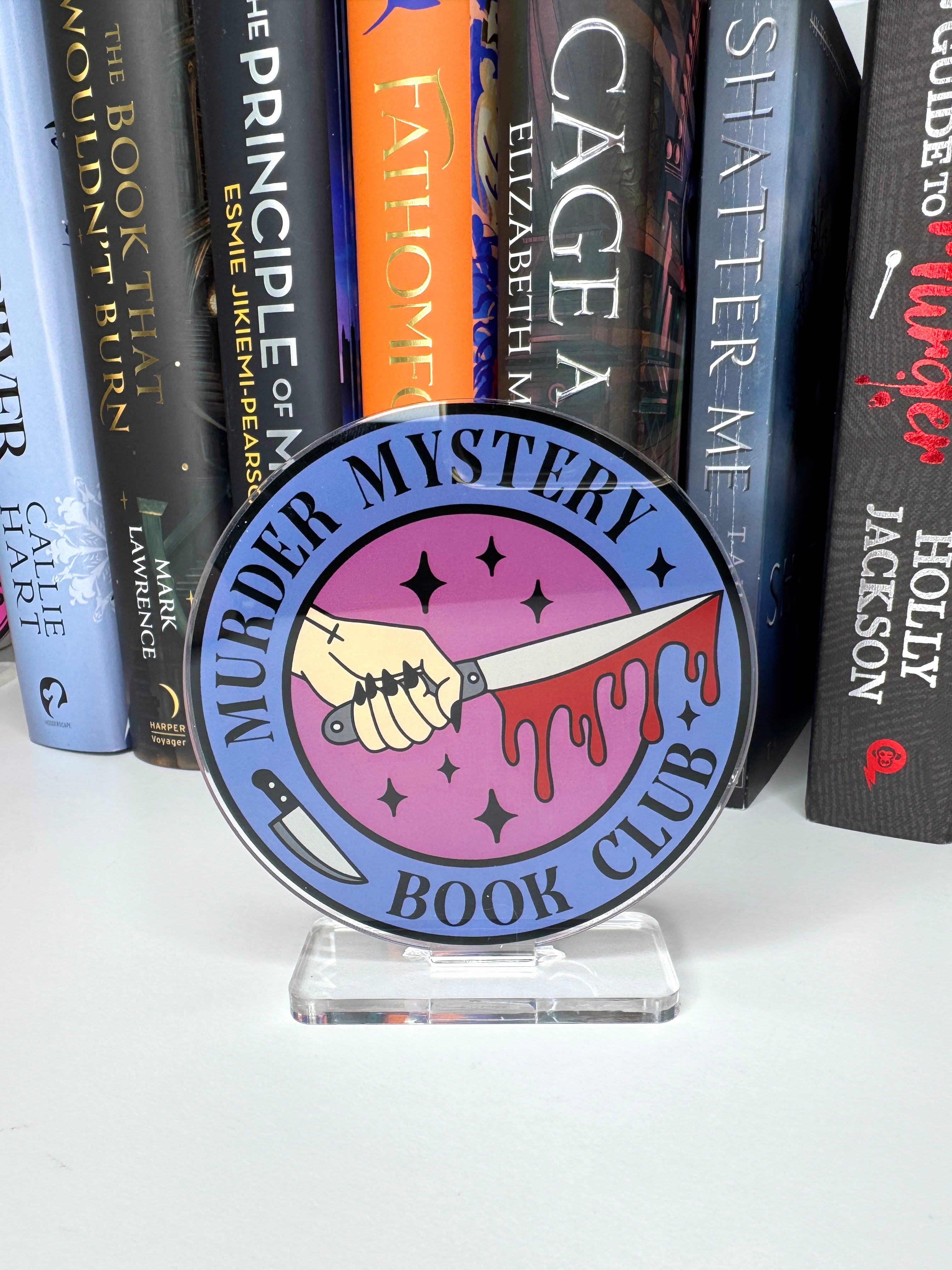 Murder Mystery Book Club Book Shelf Buddy