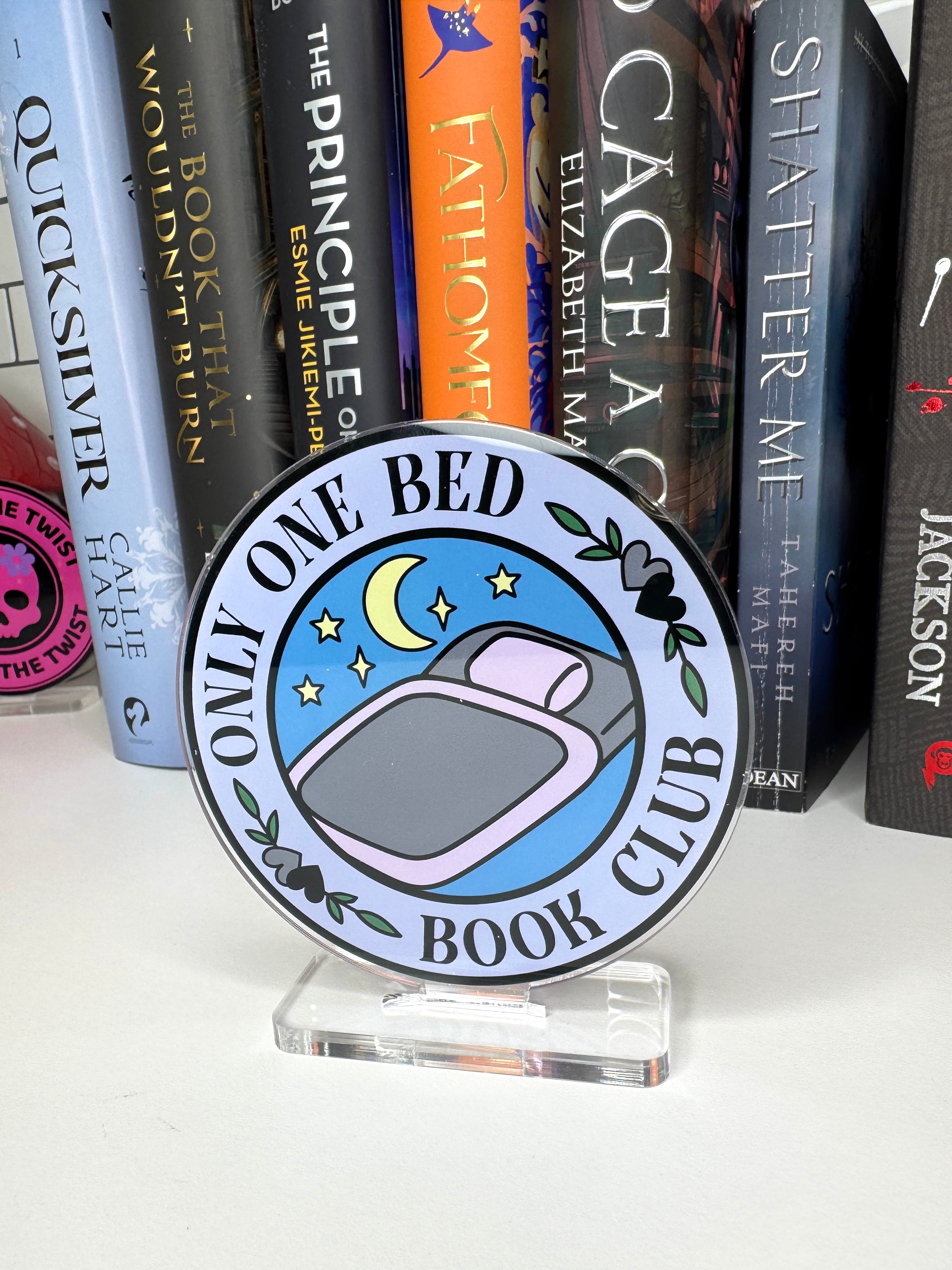 Only One Bed Book Club Book Shelf Buddy