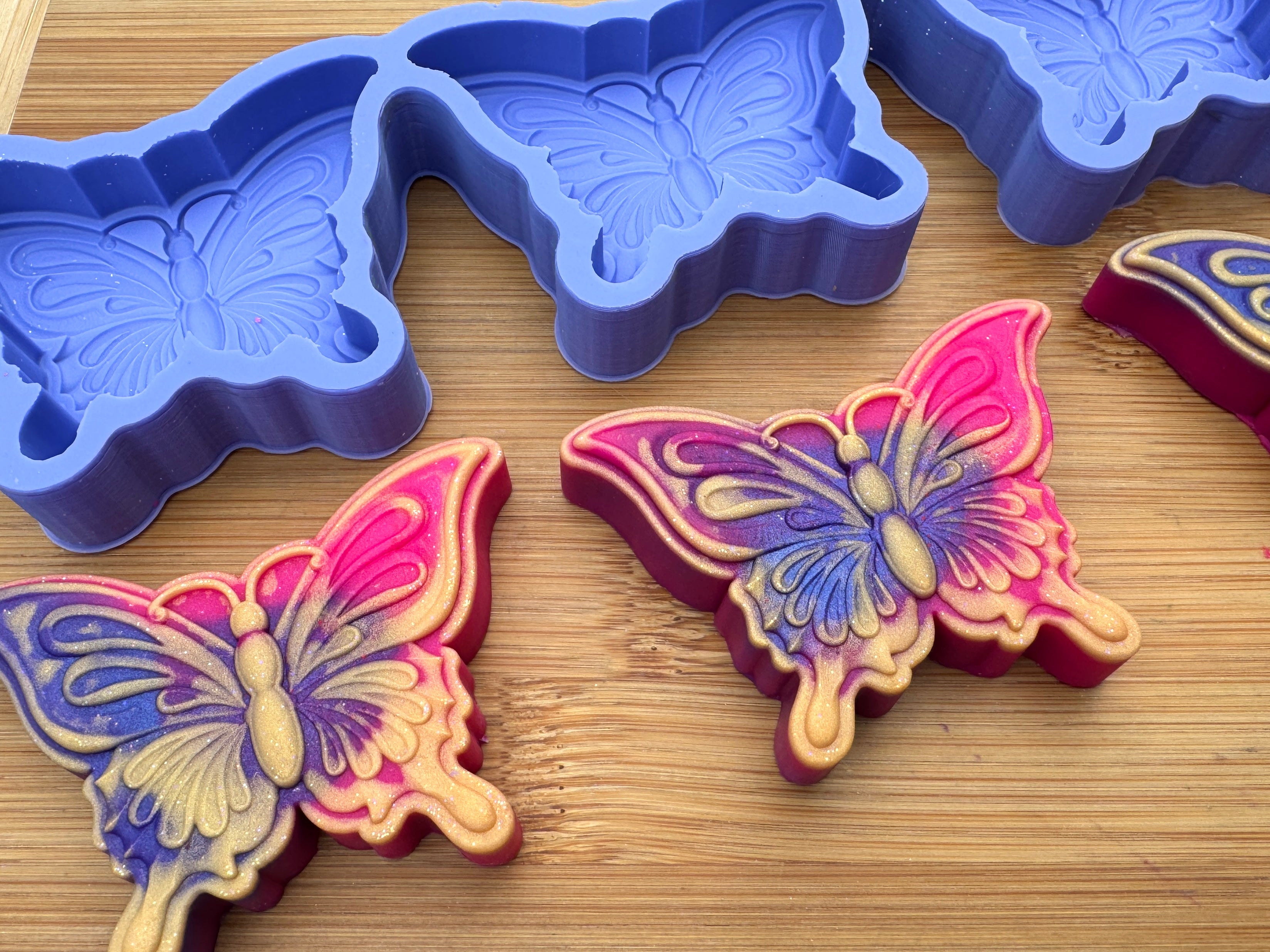 3D Butterfly Silicone Mold Trio