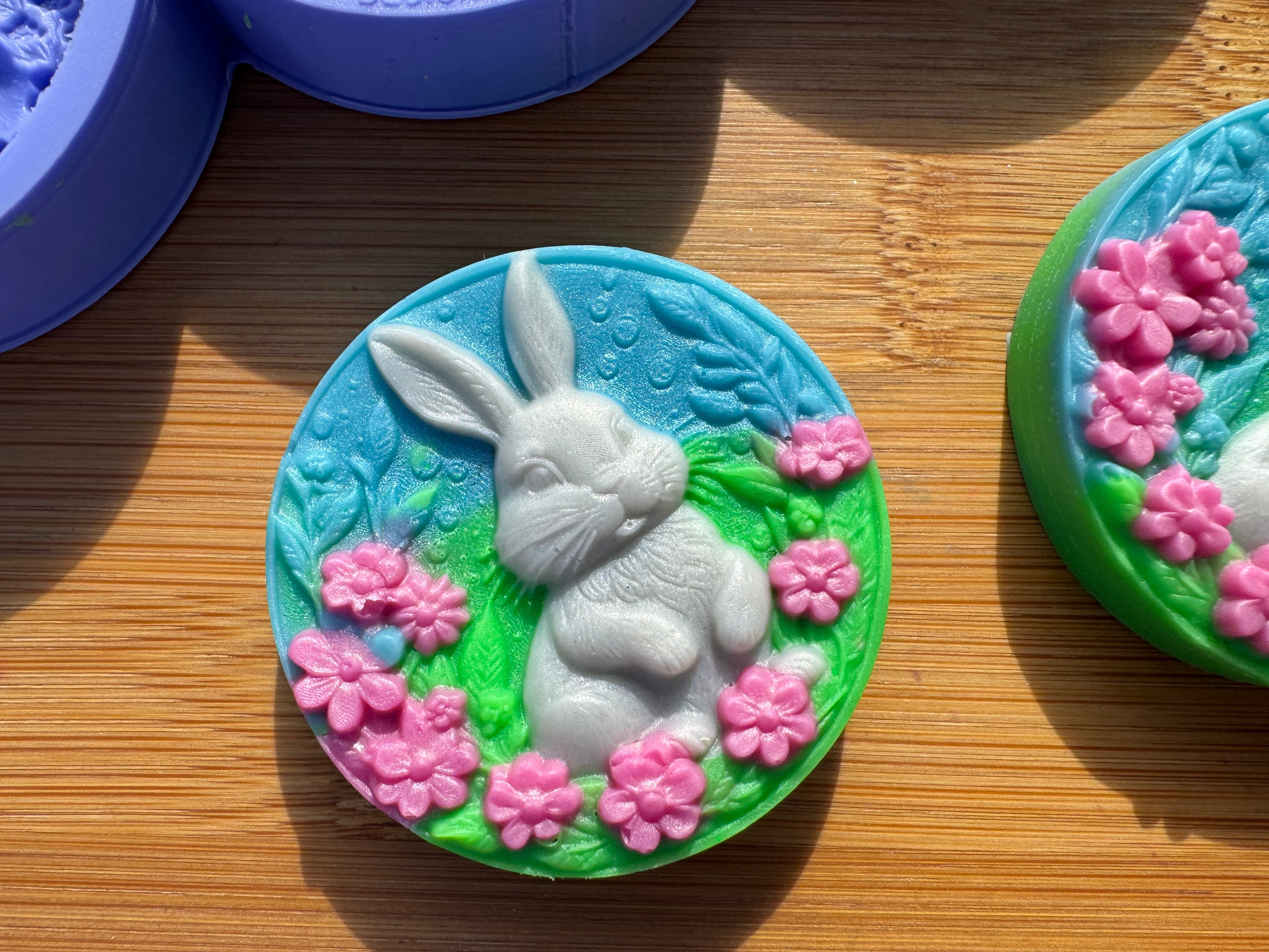 3D Easter Bunny Silicone Mold Trio