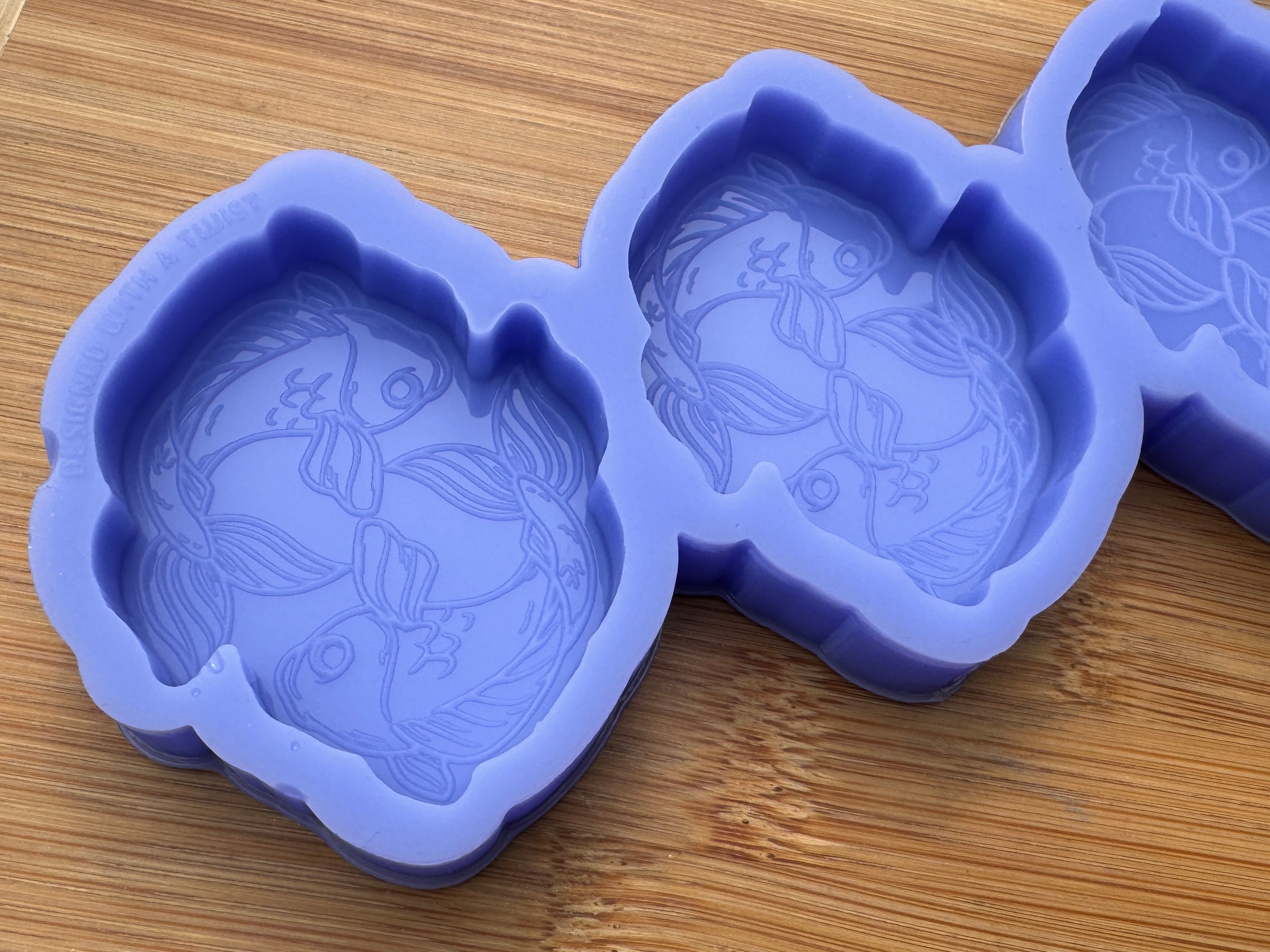 Koi Fish Silicone Mold Trio