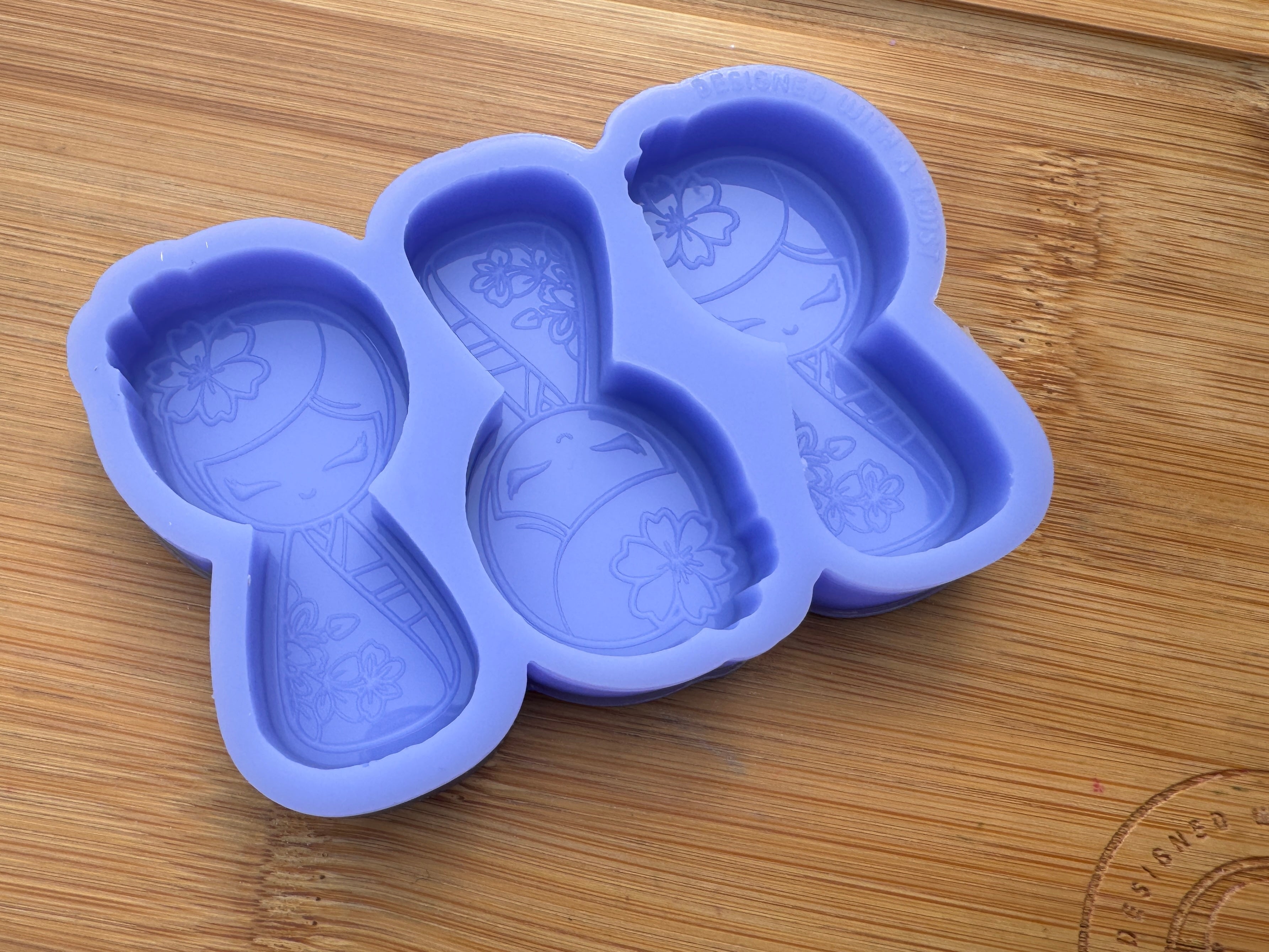 Japanese Doll Silicone Mold Trio