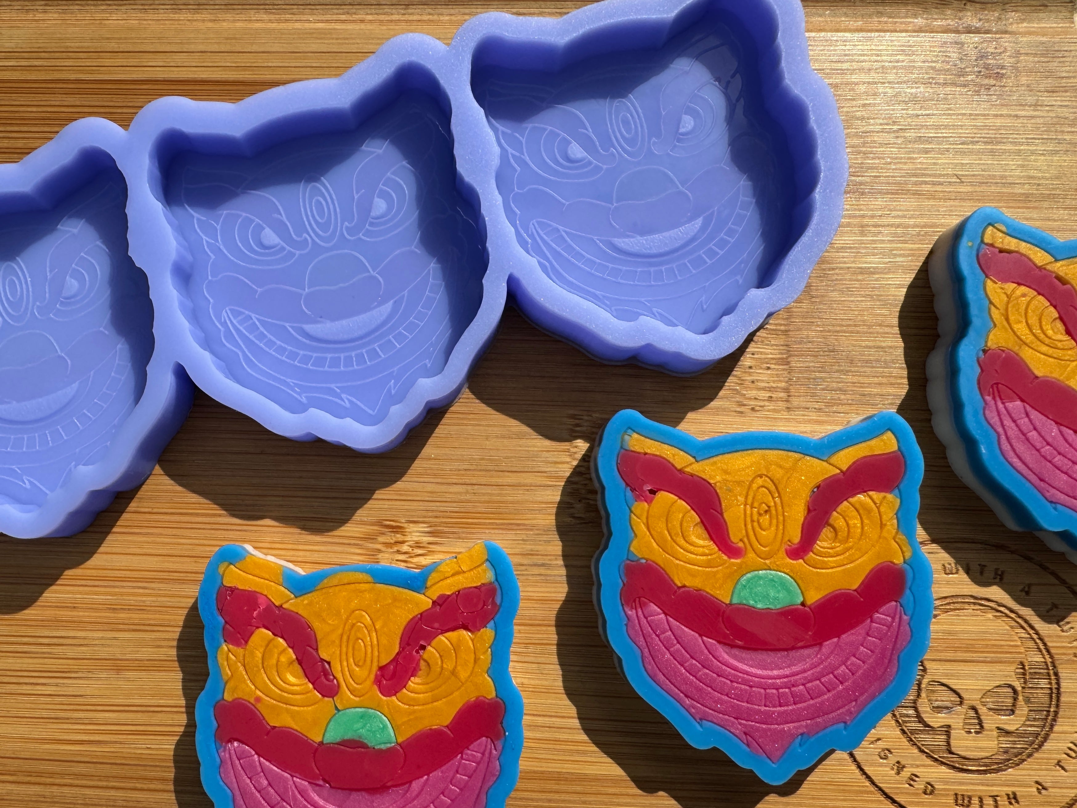 Eastern Dragon Silicone Mold Trio