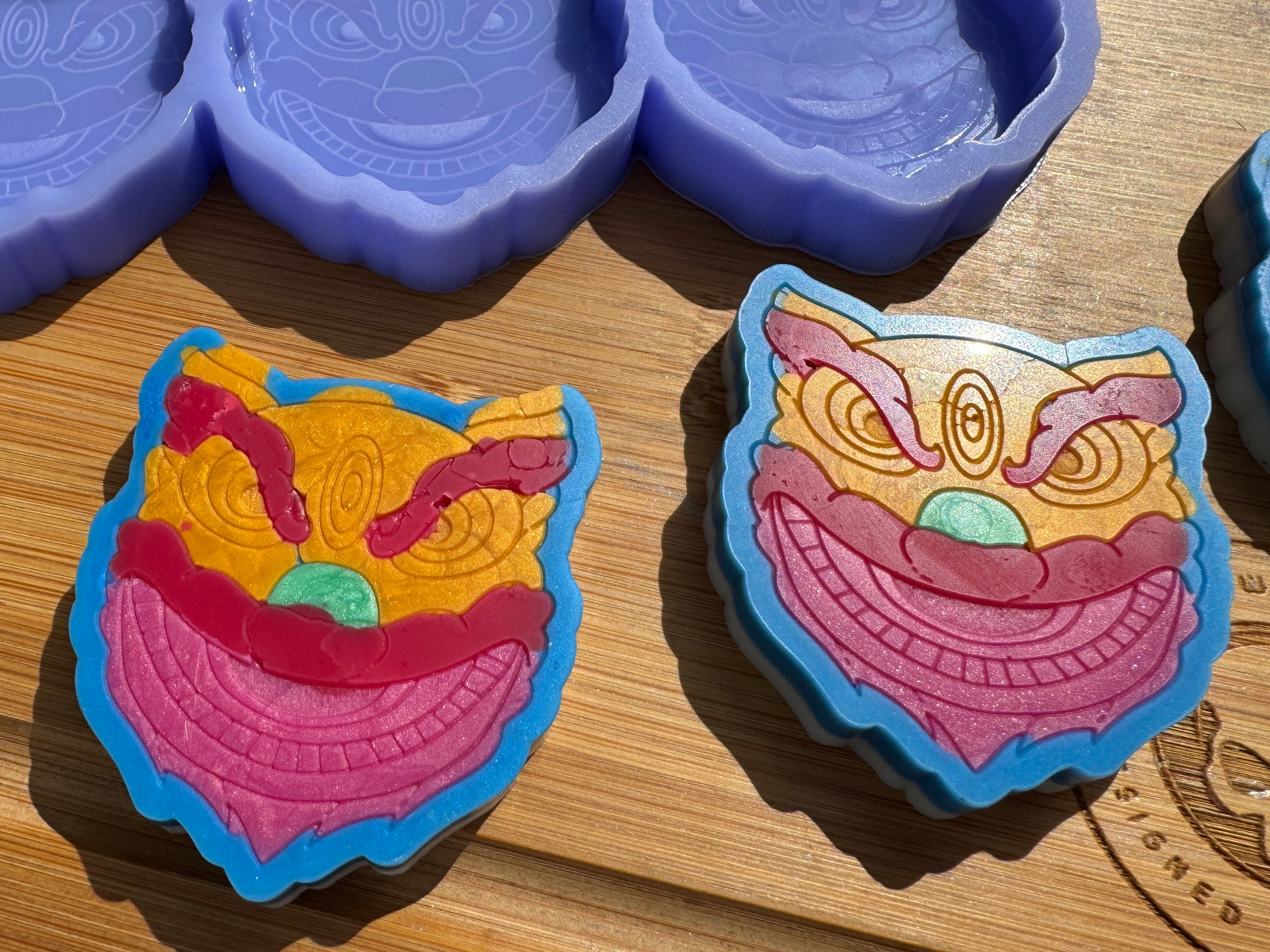 Eastern Dragon Silicone Mold Trio