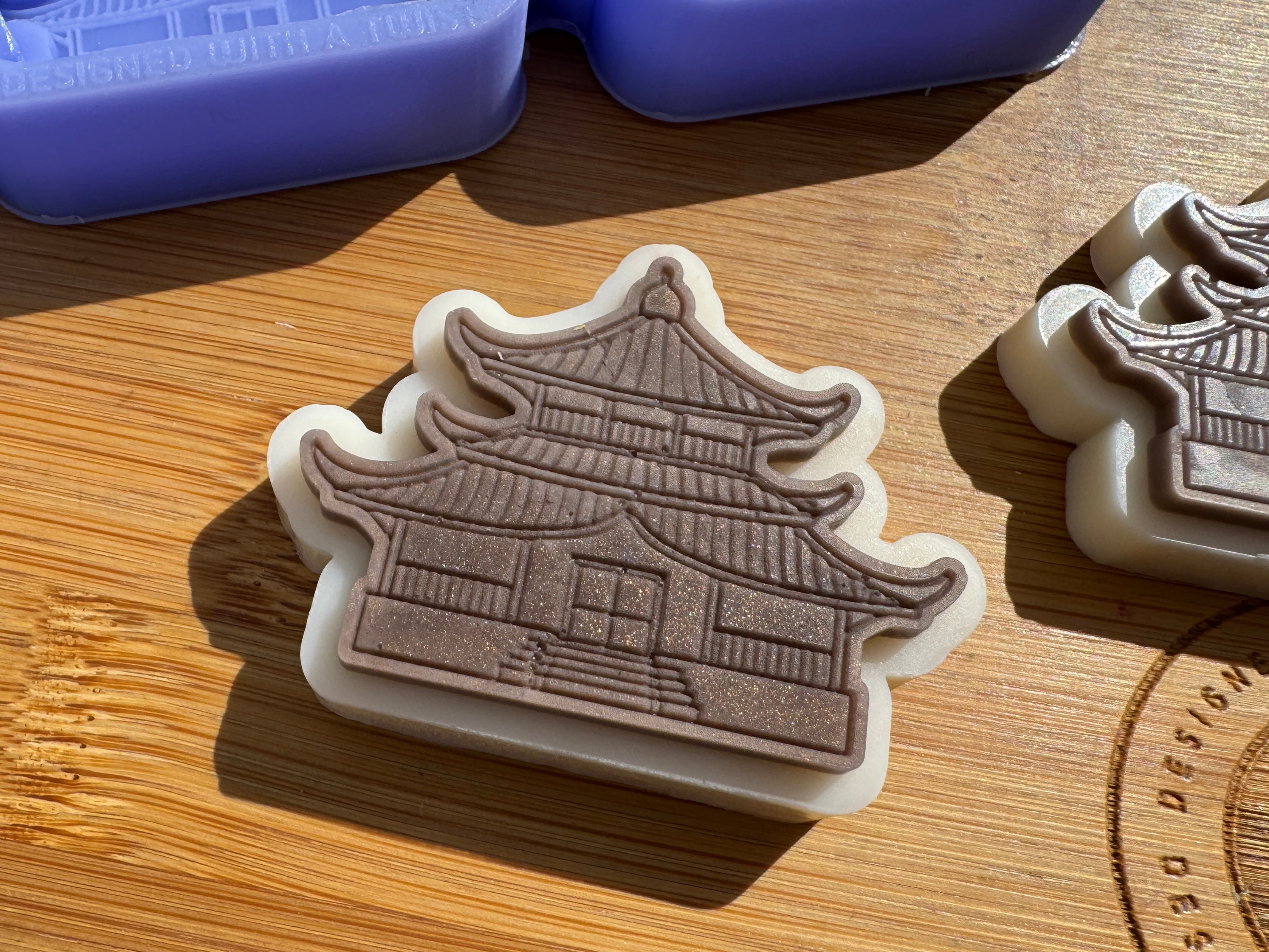 Japanese Temple Silicone Mold Trio