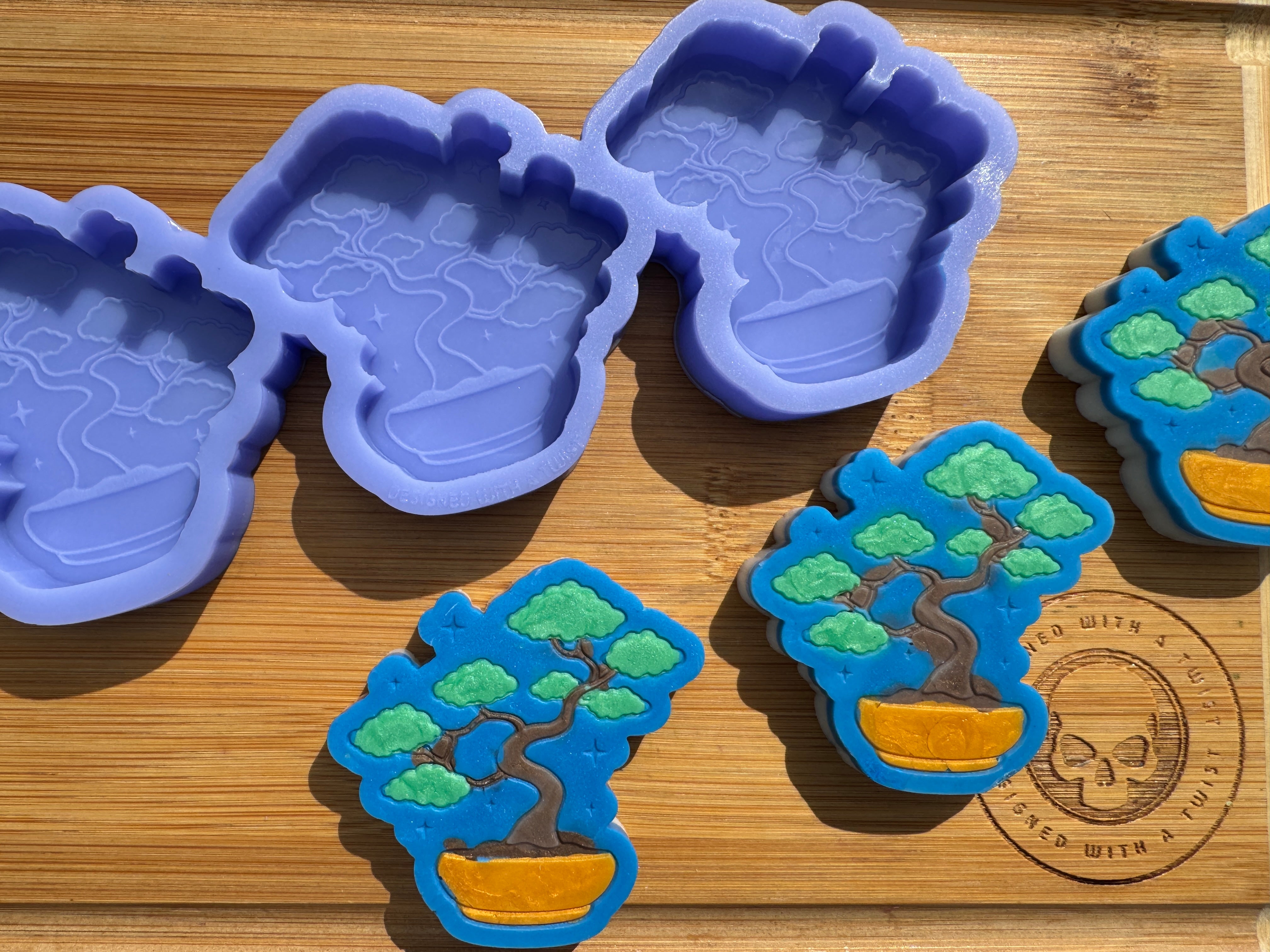 Bonsai Tree Silicone Mold Trio