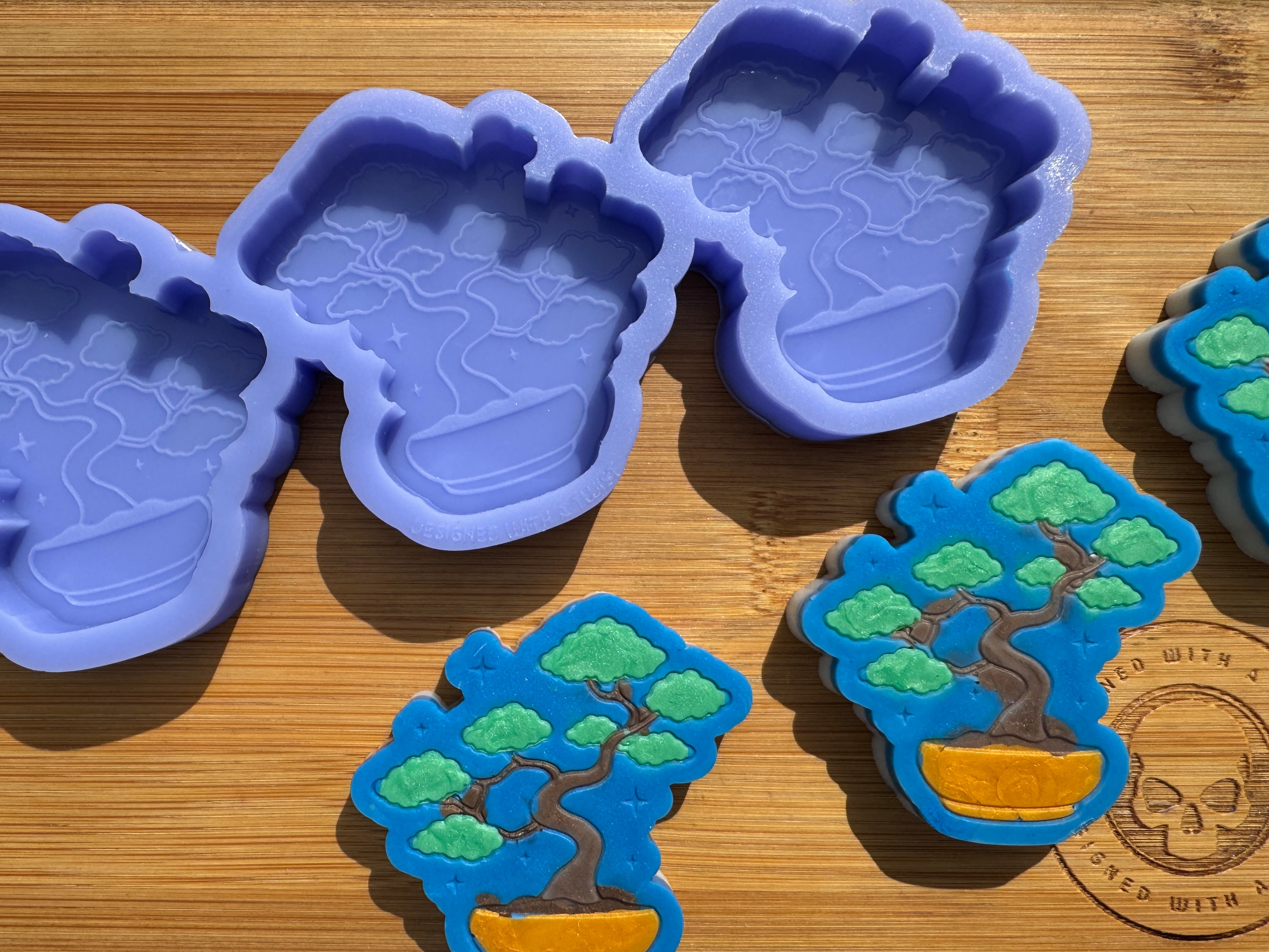 Bonsai Tree Silicone Mold Trio