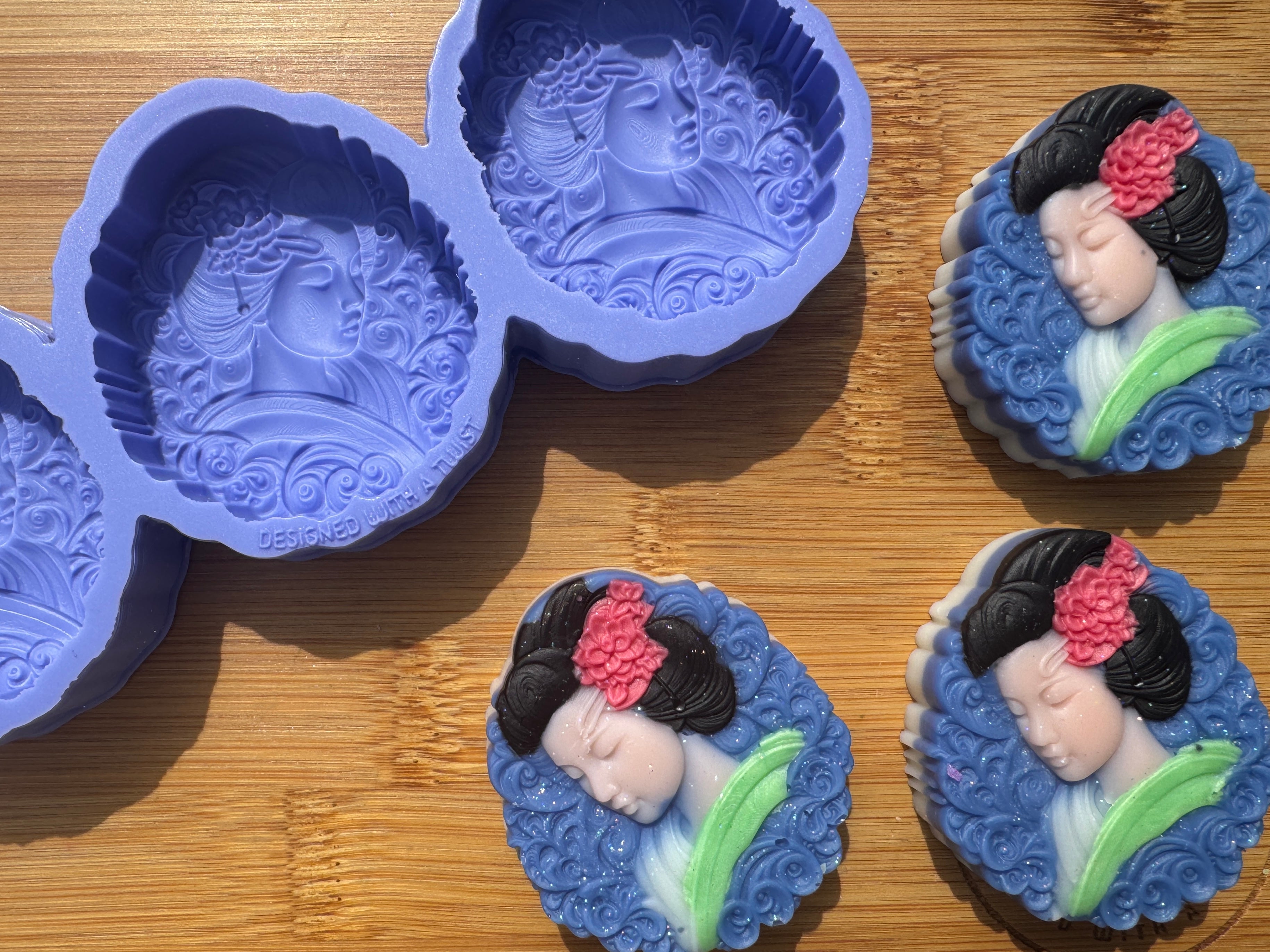 Geisha Silicone Mold Trio