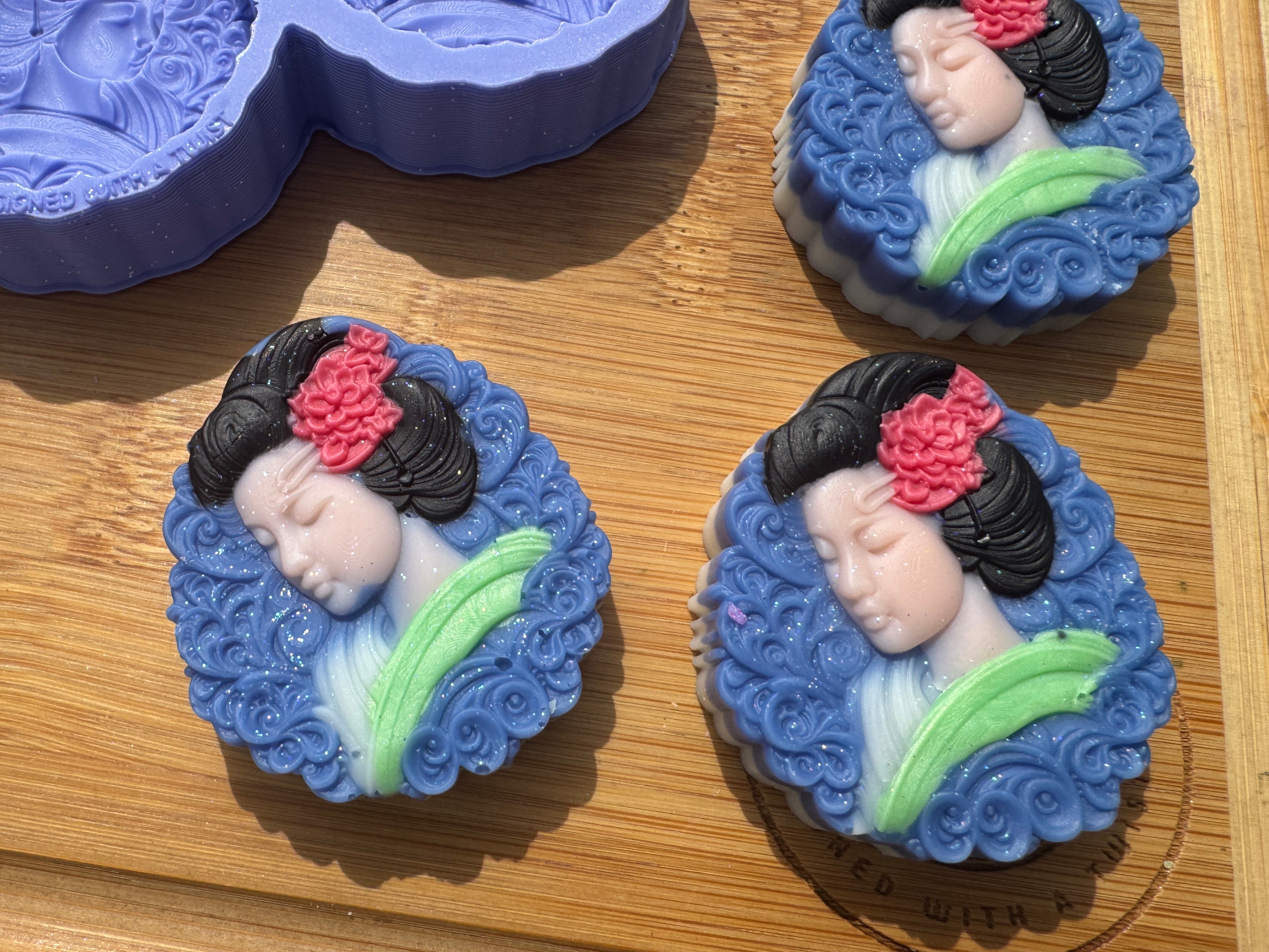 Geisha Silicone Mold Trio