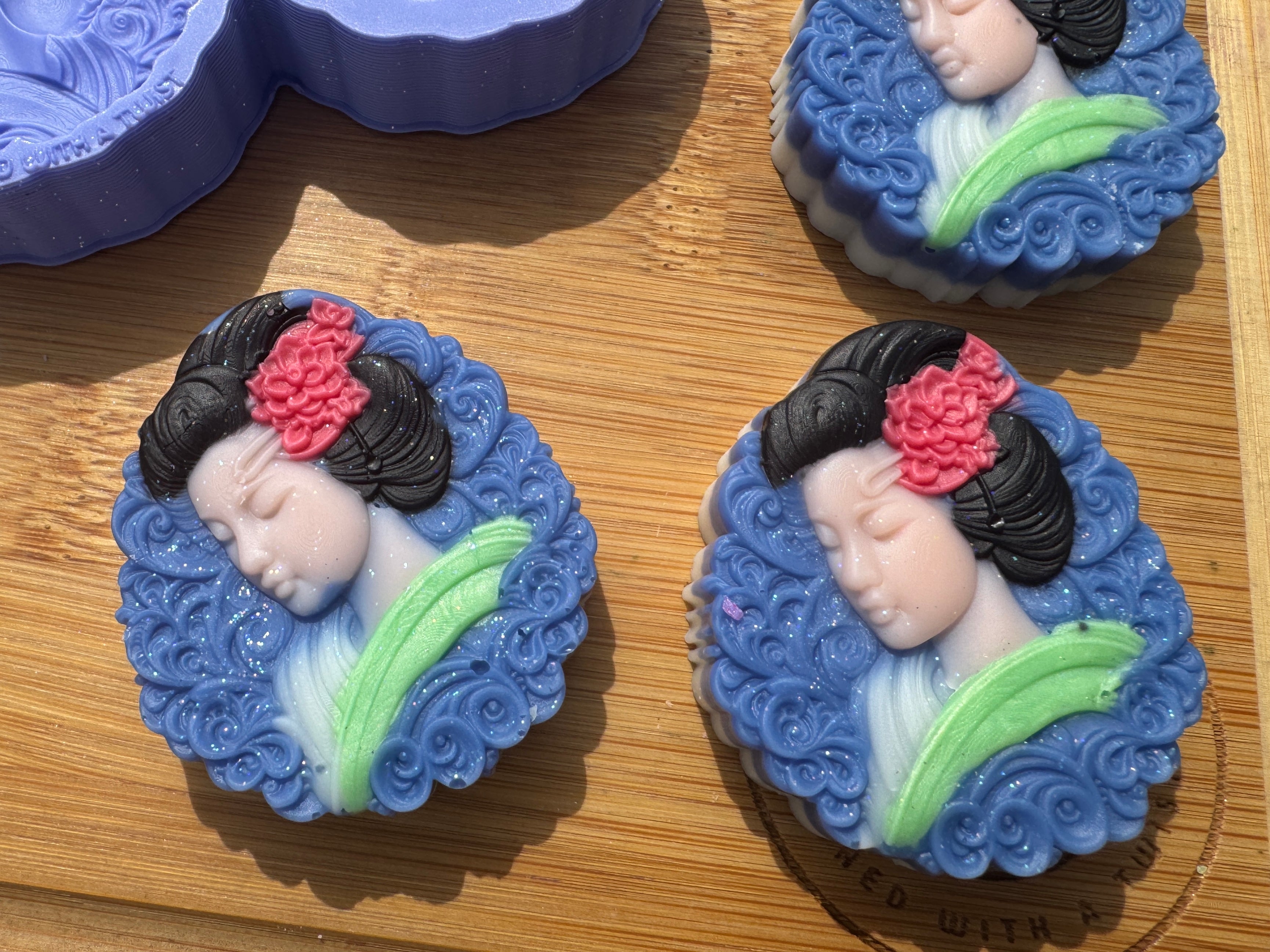 Geisha Silicone Mold Trio