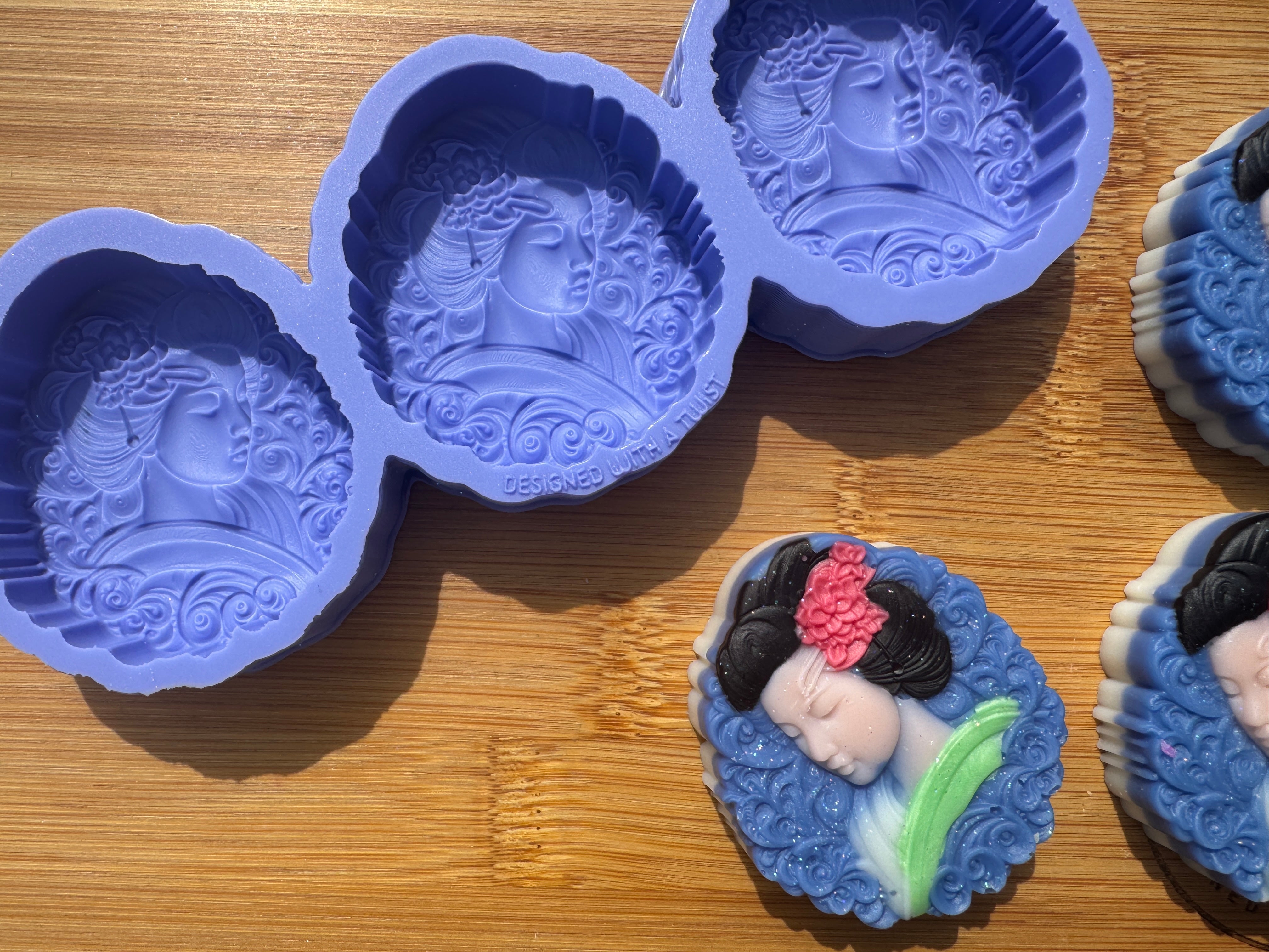 Geisha Silicone Mold Trio