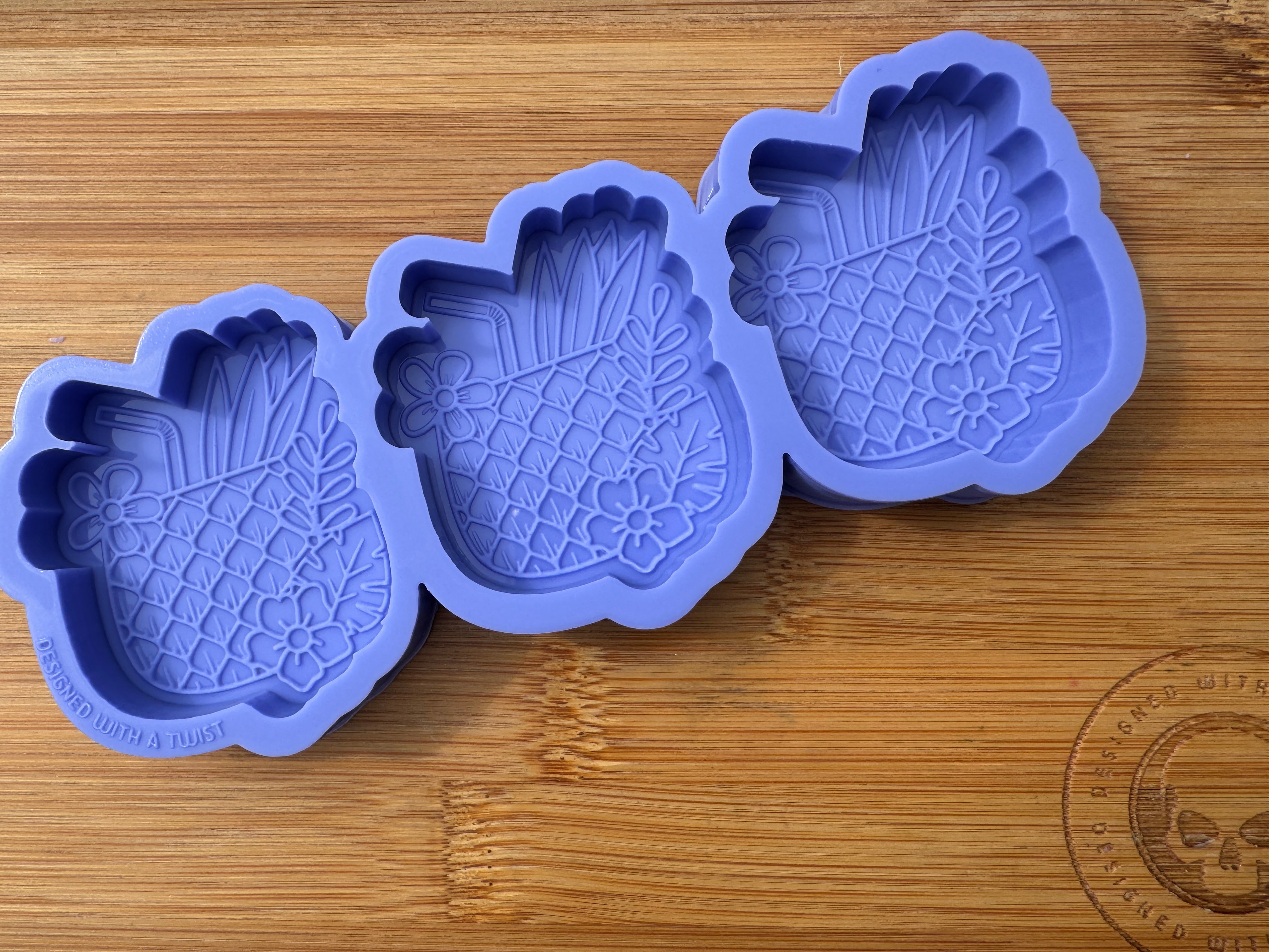 Pineapple Cocktail Silicone Mold Trio