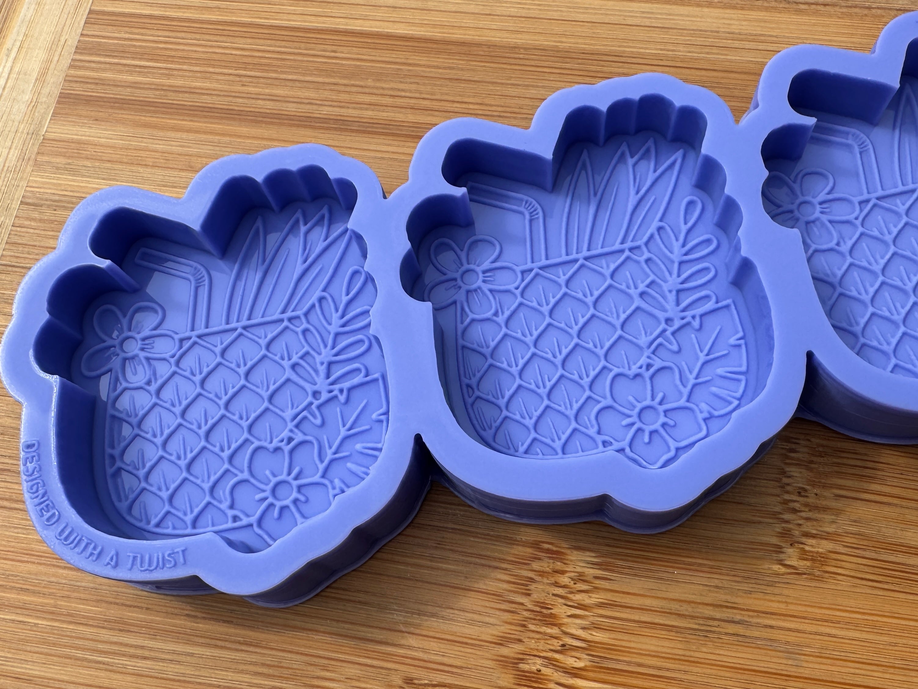 Pineapple Cocktail Silicone Mold Trio