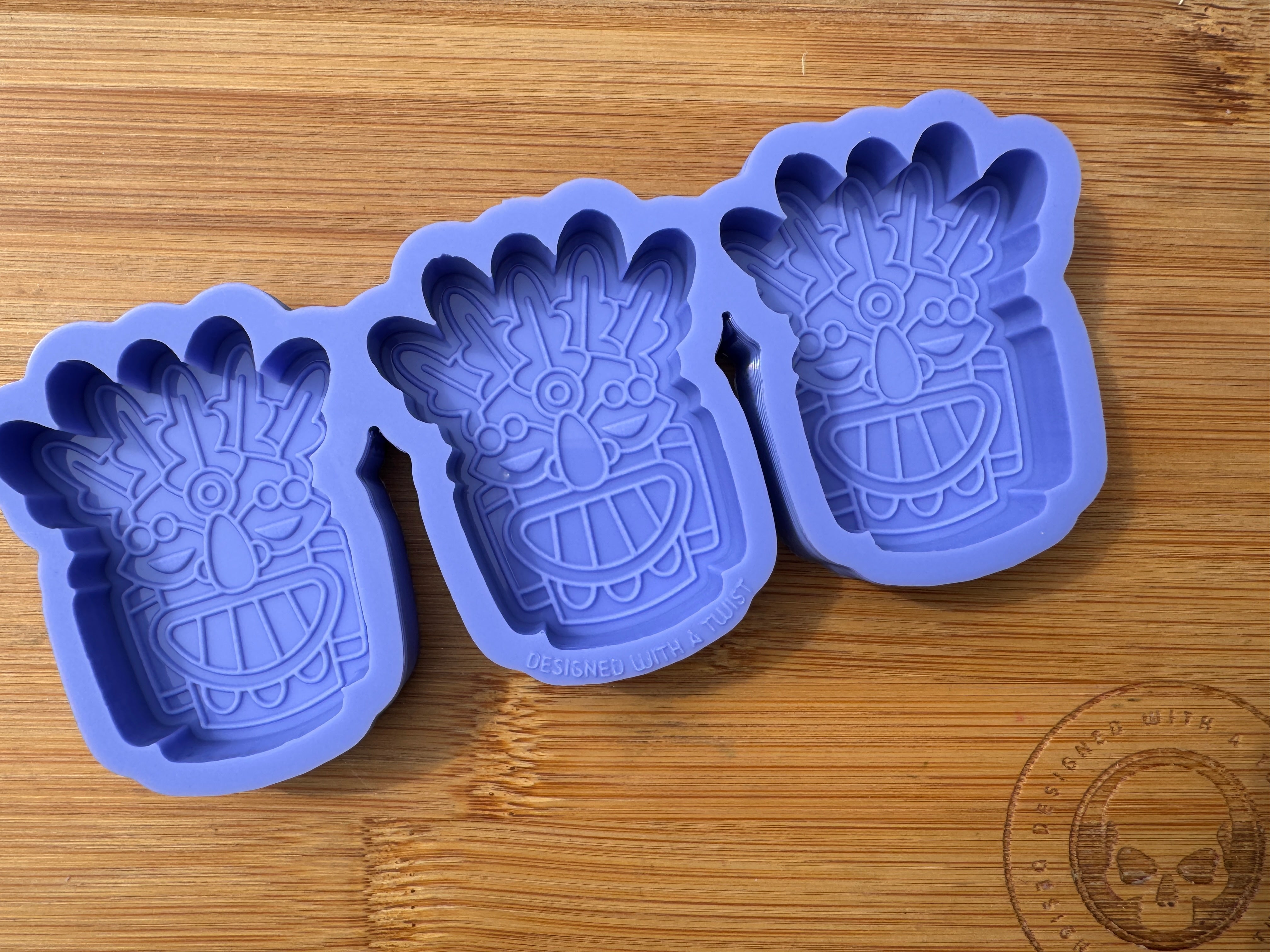 Tiki Mask Silicone Mold Trio