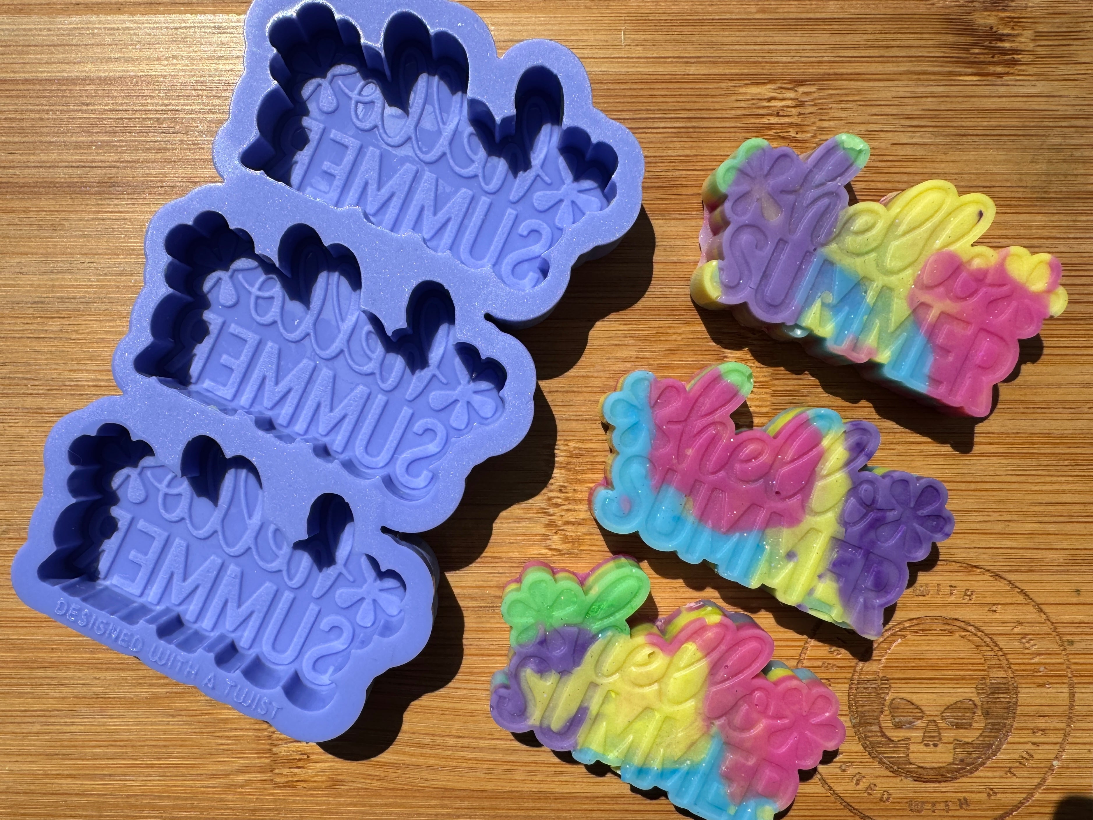 Hello Summer Silicone Mold Trio