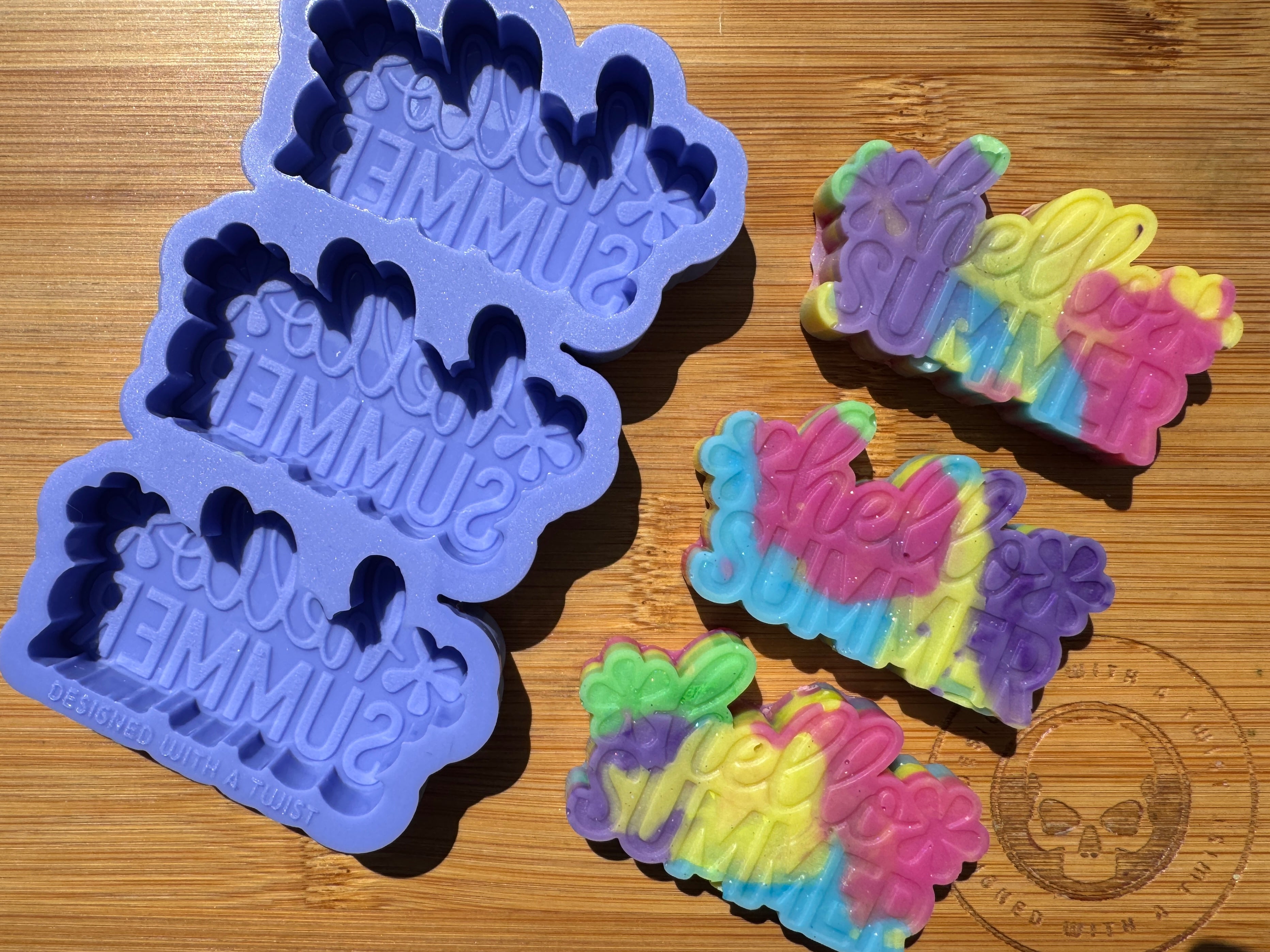 Hello Summer Silicone Mold Trio