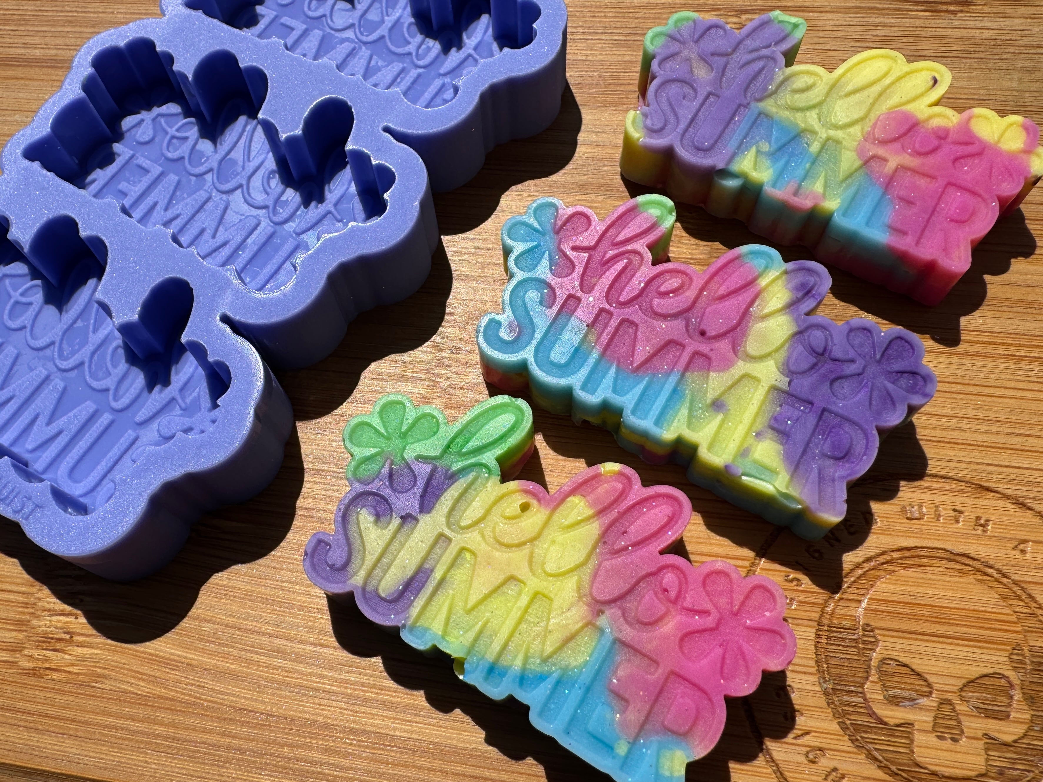 Hello Summer Silicone Mold Trio