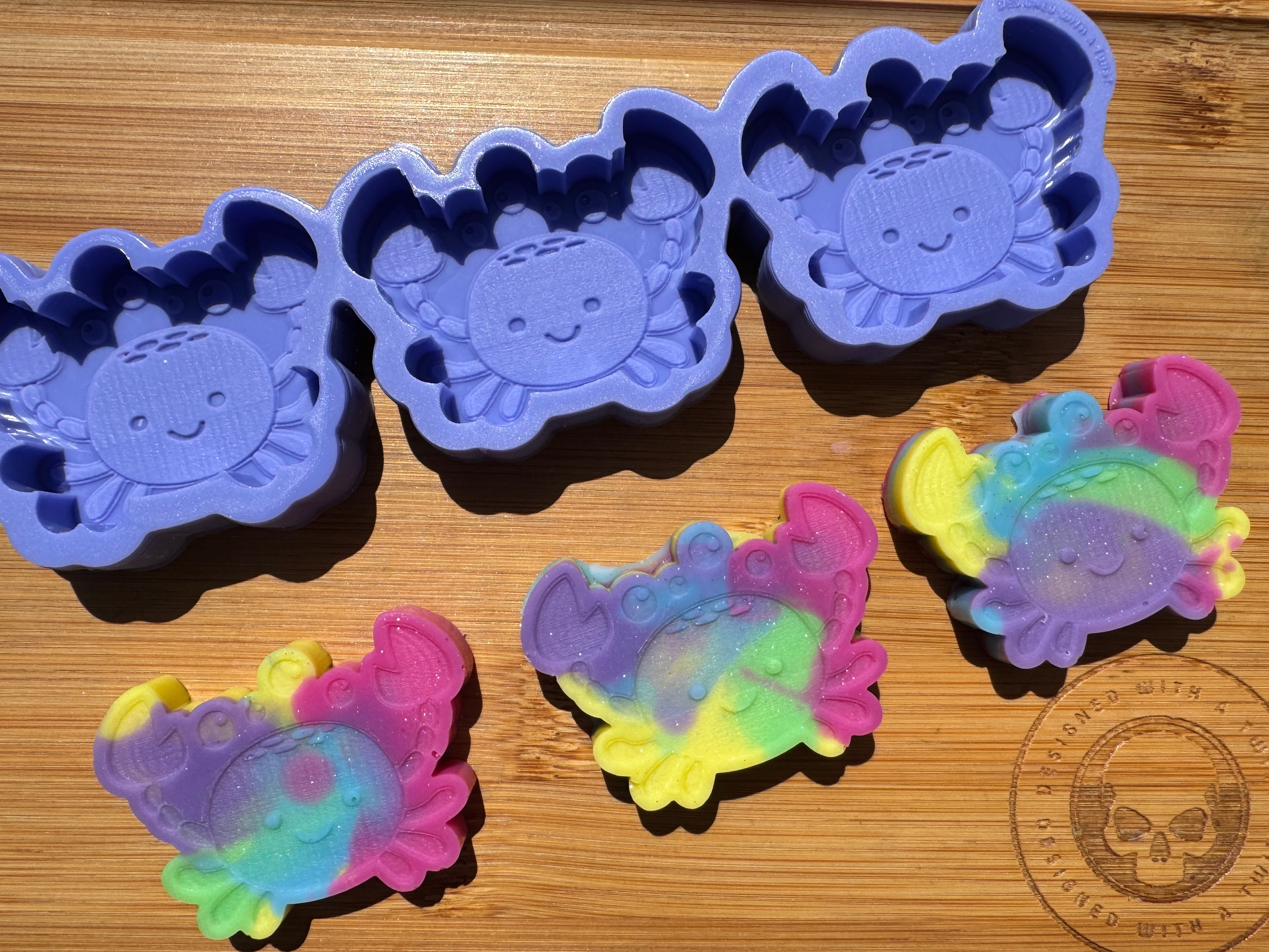 Crab Silicone Mold Trio